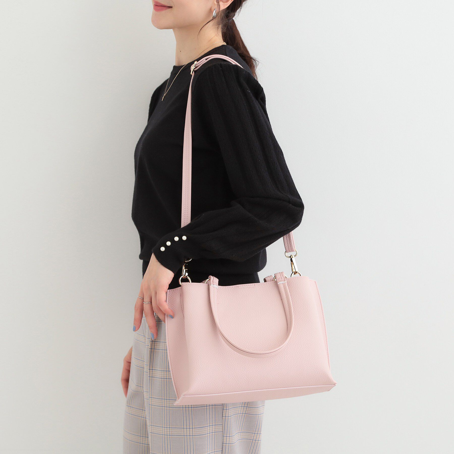 SHOO･LA･RUE「【軽量/2WAY】ふわっと軽いミニトートバッグ」|トートバッグ|