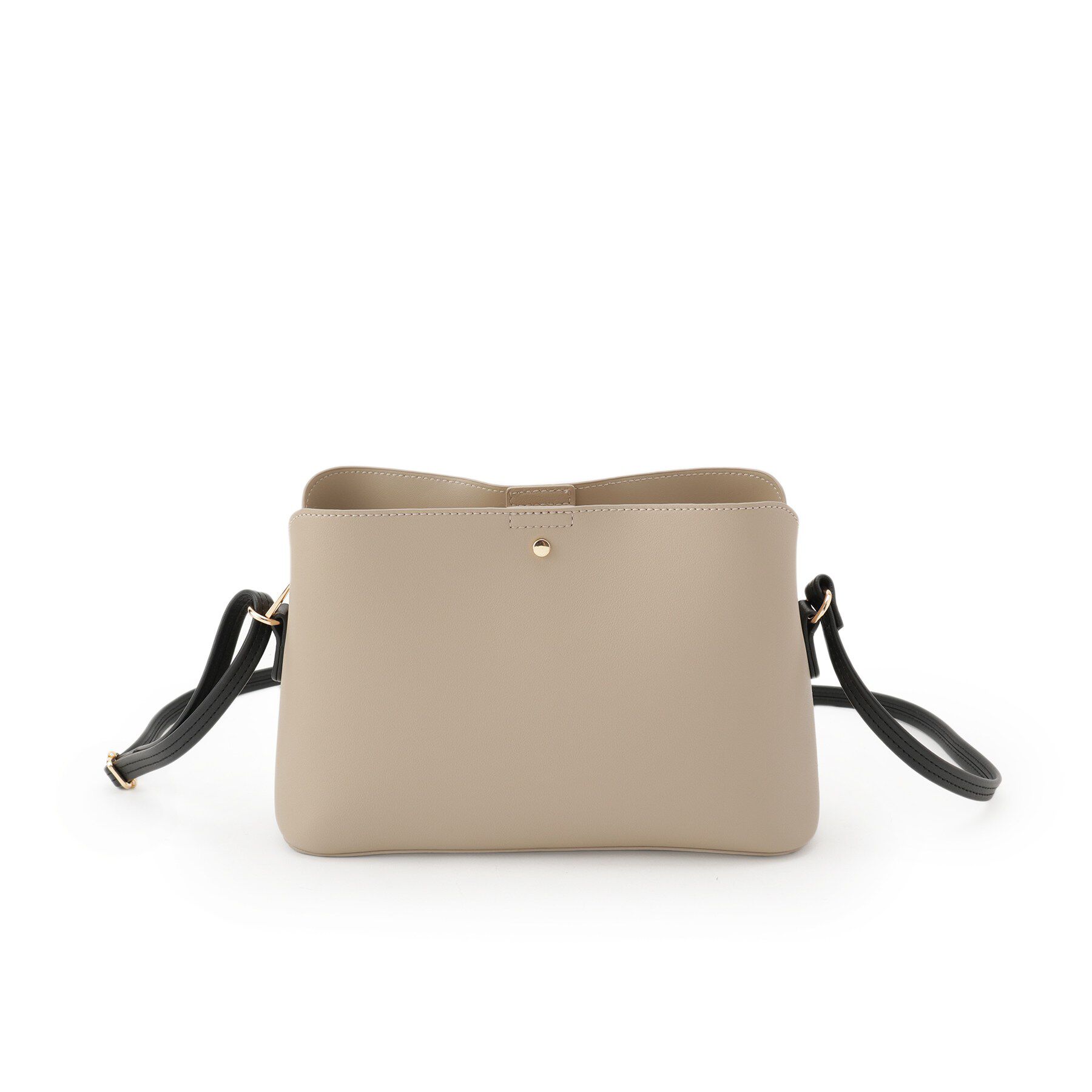 SHOO･LA･RUE「コンパクトながらしっかり入る 一枚革風 3層ショルダーバッグ」|ショルダー・メッセンジャー|