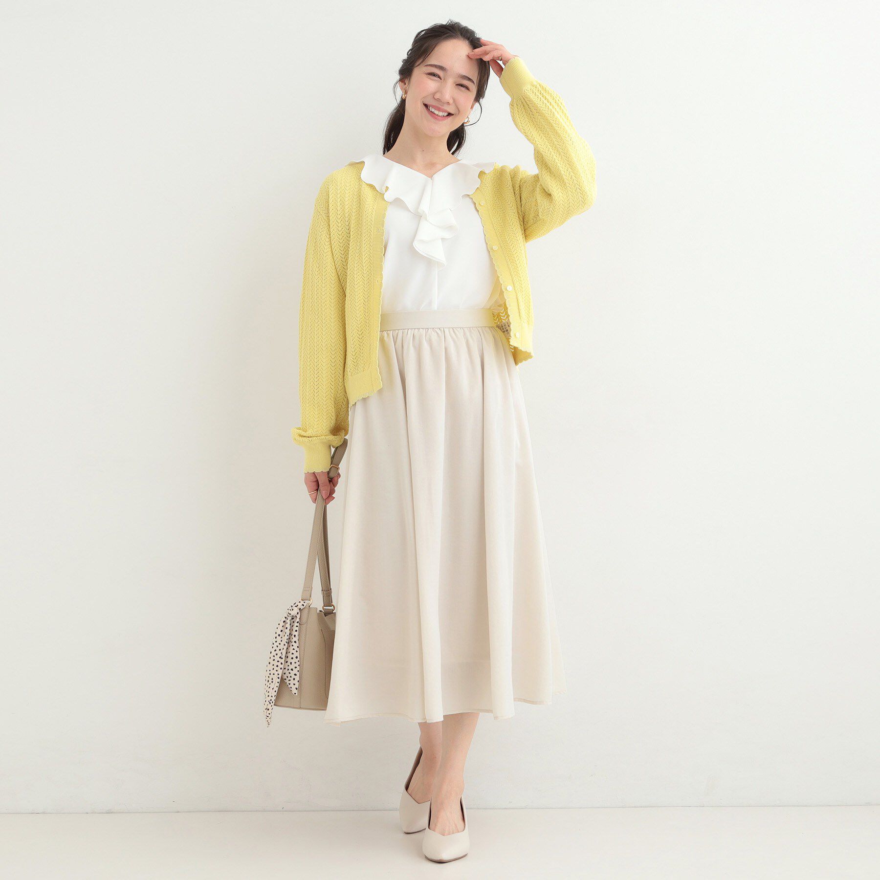 SHOO･LA･RUE「ふんわり女性らしさあふれる ギャザーフレアスカート」|スカート|