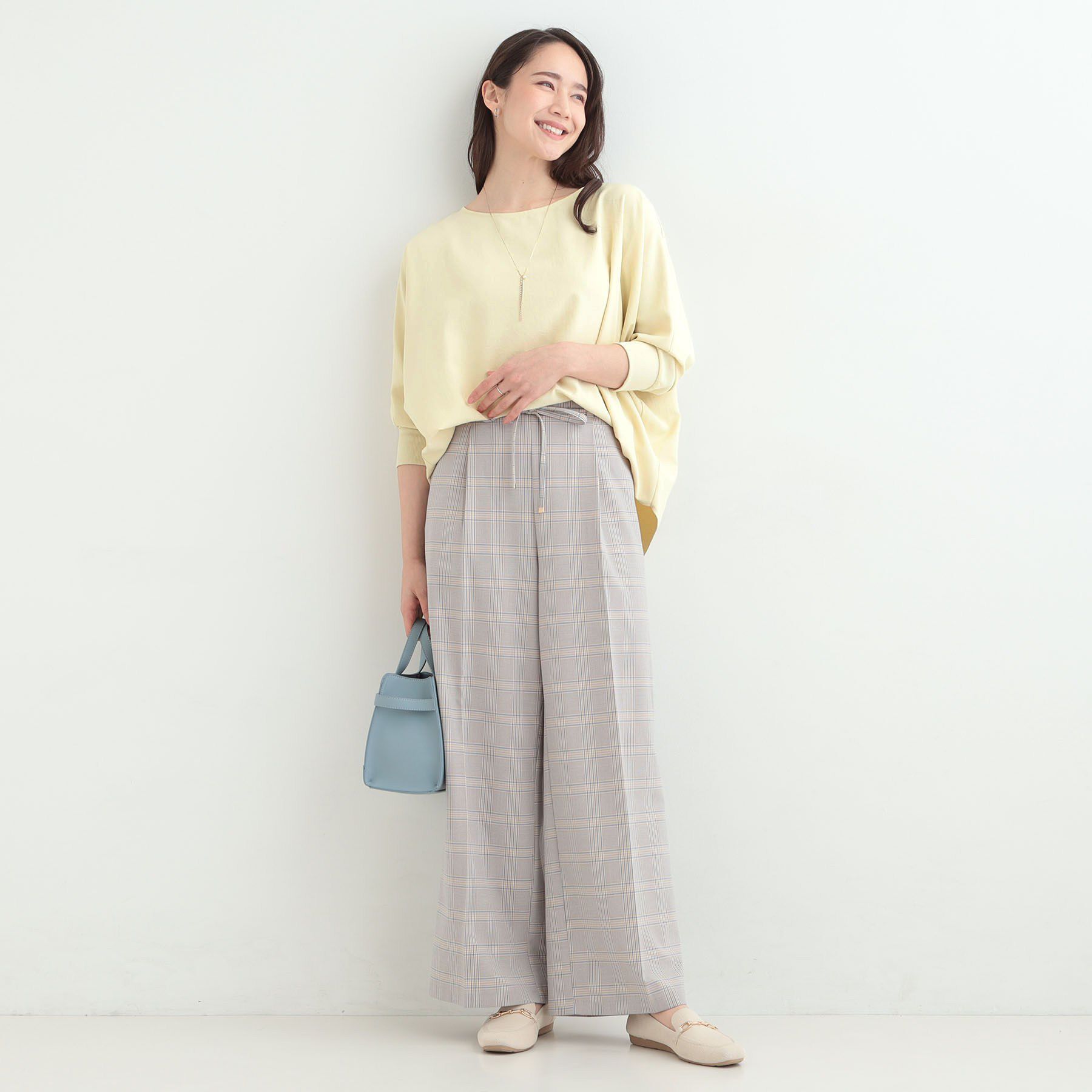 SHOO･LA･RUE「【着丈選べる/体型カバー/洗濯機可】さらさらとろん ドルマンブラウス」|シャツ・ブラウス|