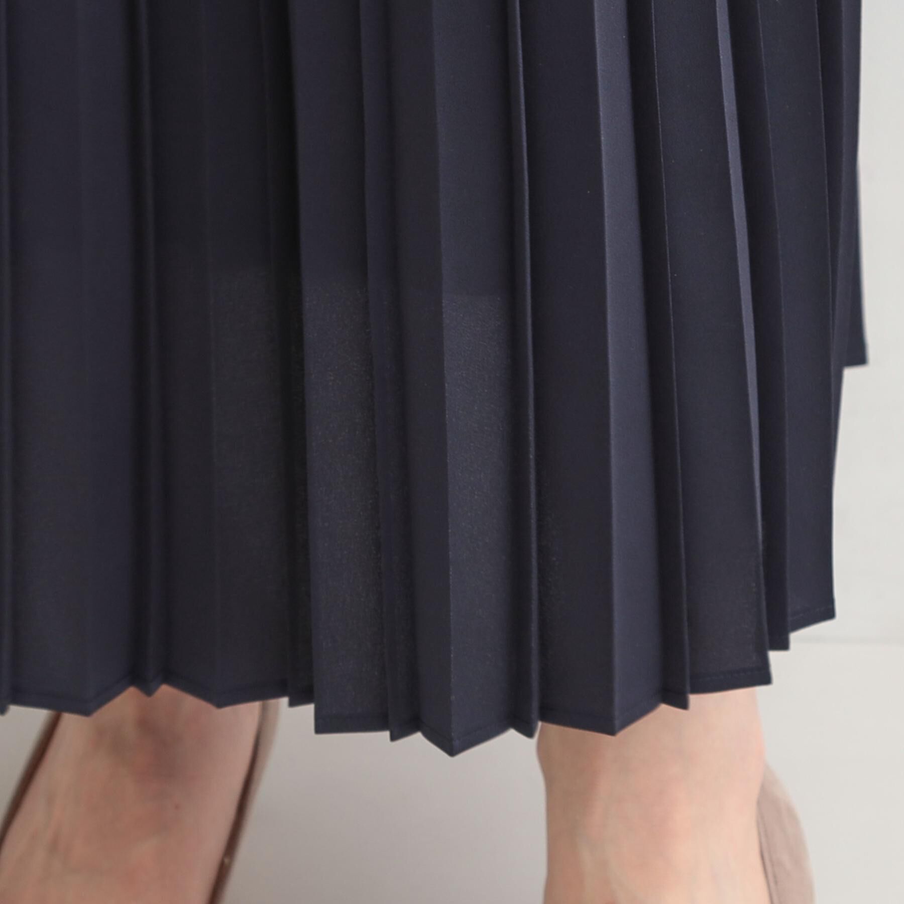 SHOO･LA･RUE「【着丈選べる】微ラメプリーツスカート」|スカート|