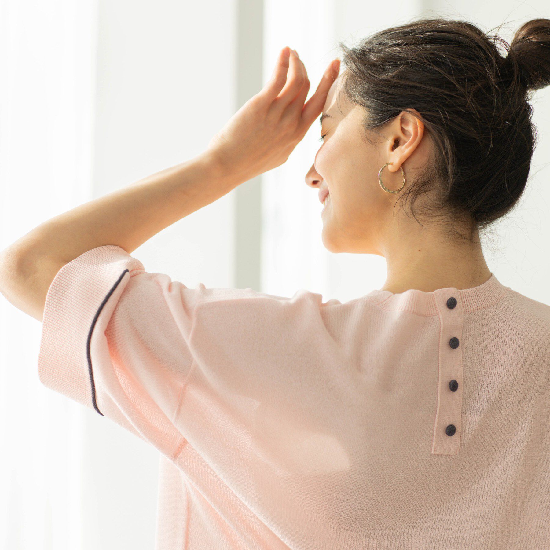 SHOO･LA･RUE「配色ラインニットTシャツ」|ニット・セーター|