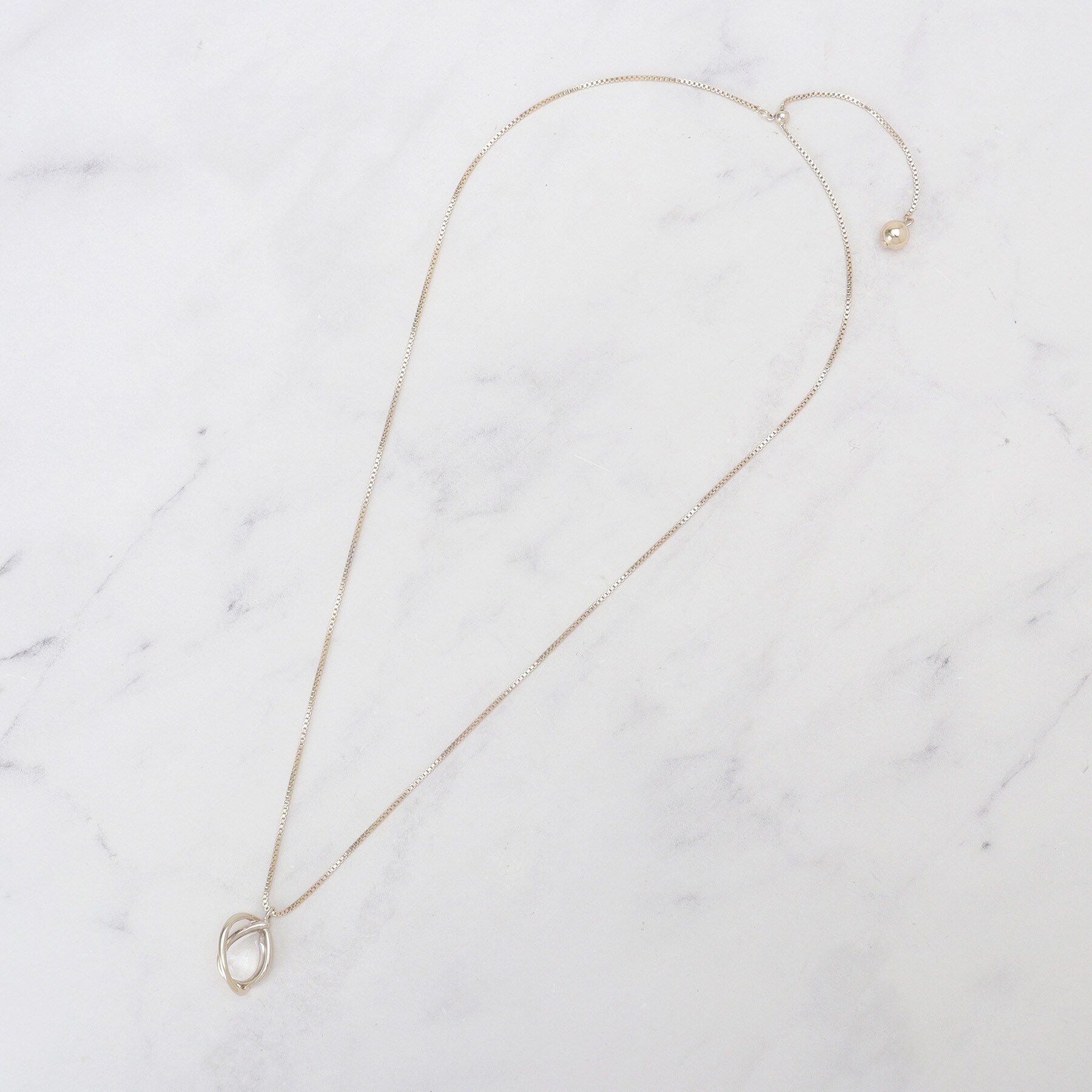 SHOO･LA･RUE「【2WAY】クリアパーツネックレス」|ネックレス|