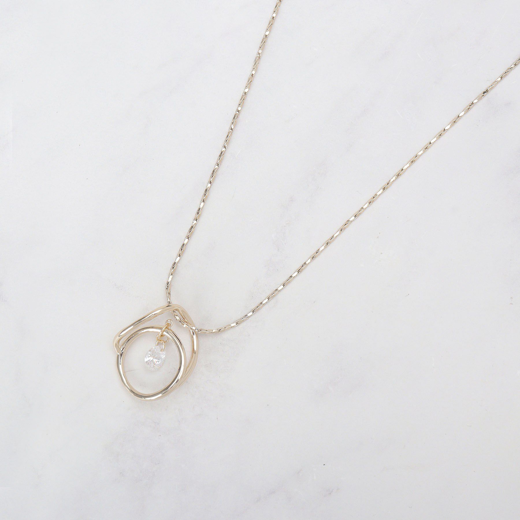 SHOO･LA･RUE「【2WAY】ゆれるきらきらネックレス」|ネックレス|ゴールド(007)