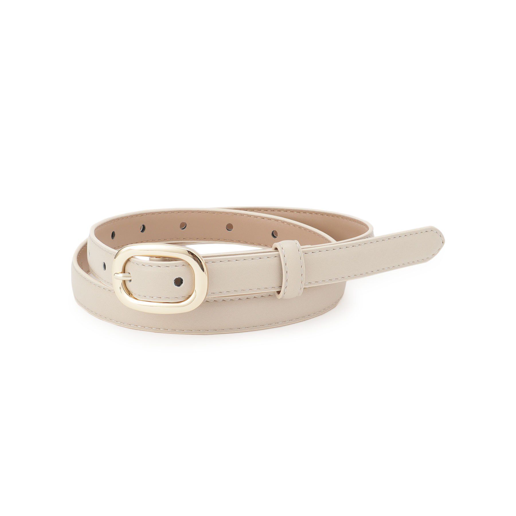 SHOO･LA･RUE「シンプルベルト」|ベルト|アイボリー(004)