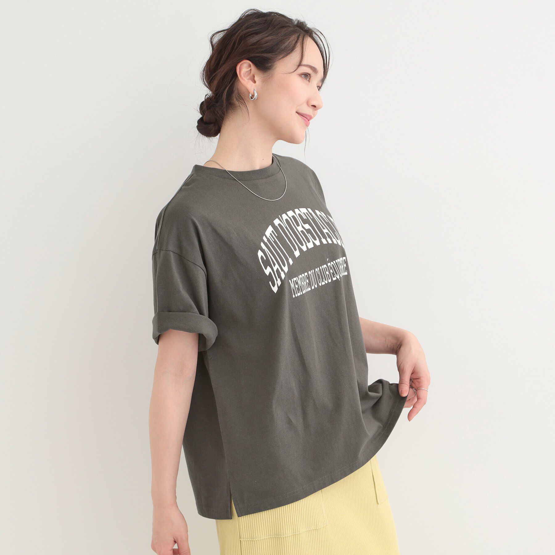 SHOO･LA･RUE「プチプラ 無地＆プリントアソート ベーシックTシャツ」|Tシャツ・カットソー|