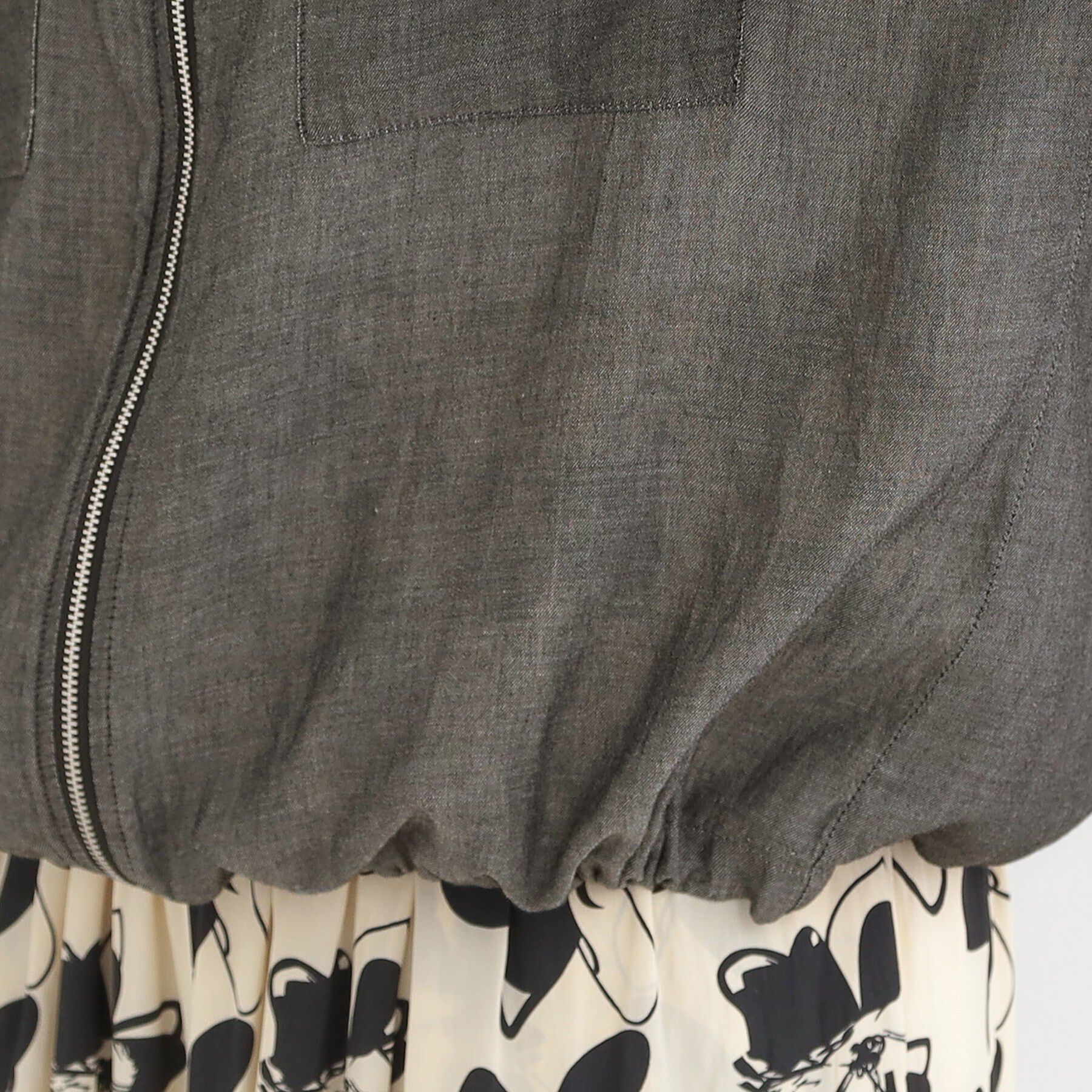 SHOO･LA･RUE「【S-LL】優しく透ける シアーデニムブルゾン」|デニムジャケット|