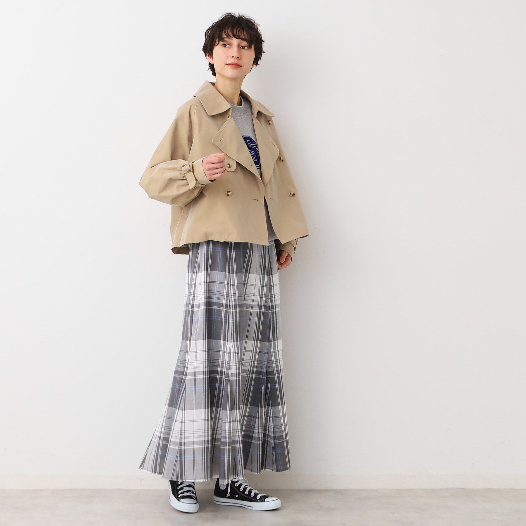 Dessin「【洗える】ショートトレンチジャケット」|テーラードジャケット|