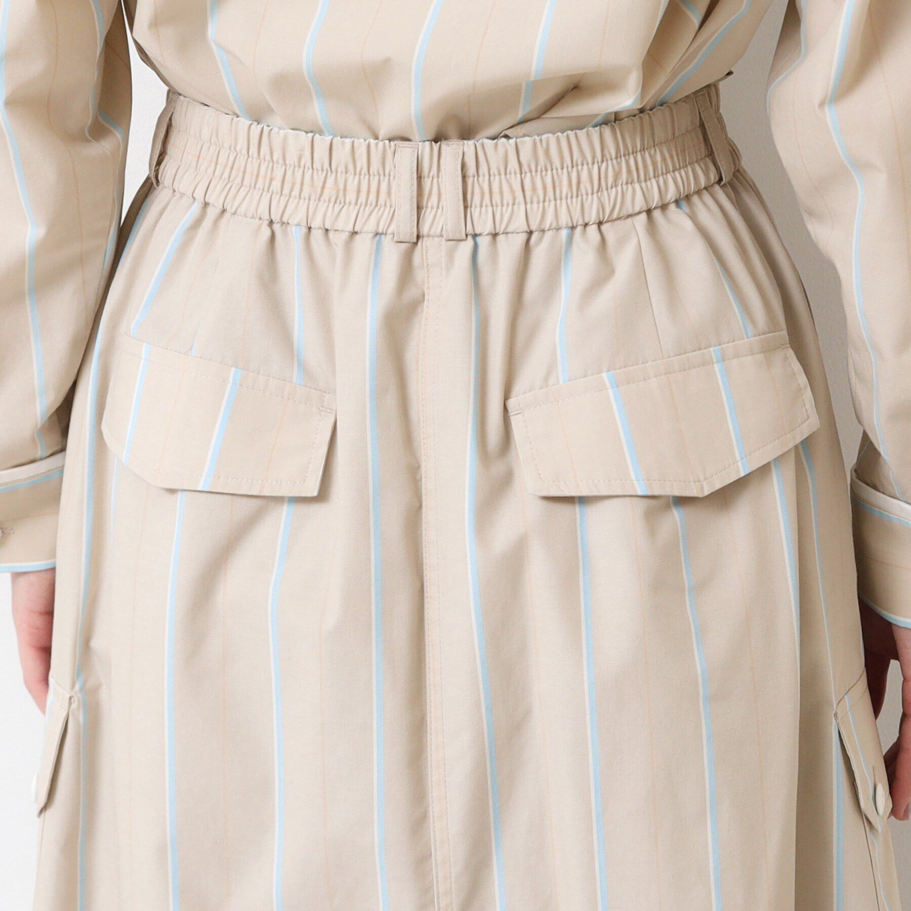 Dessin「【洗える・ウエストゴム】スピンドル付ストライプスカート（S～L）」|スカート|