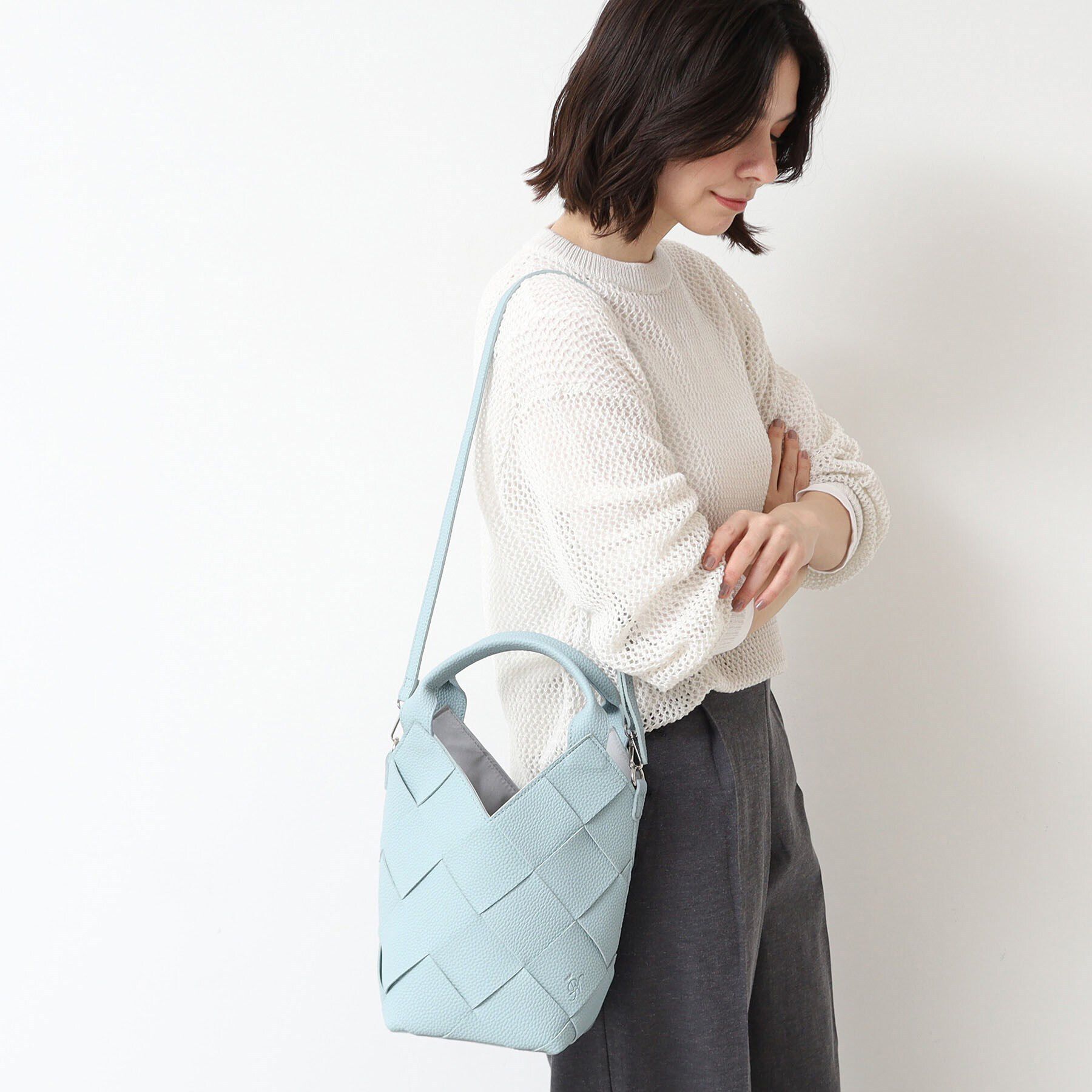 Dessin「2WAYメッシュトート」|トートバッグ|ブルー(091)