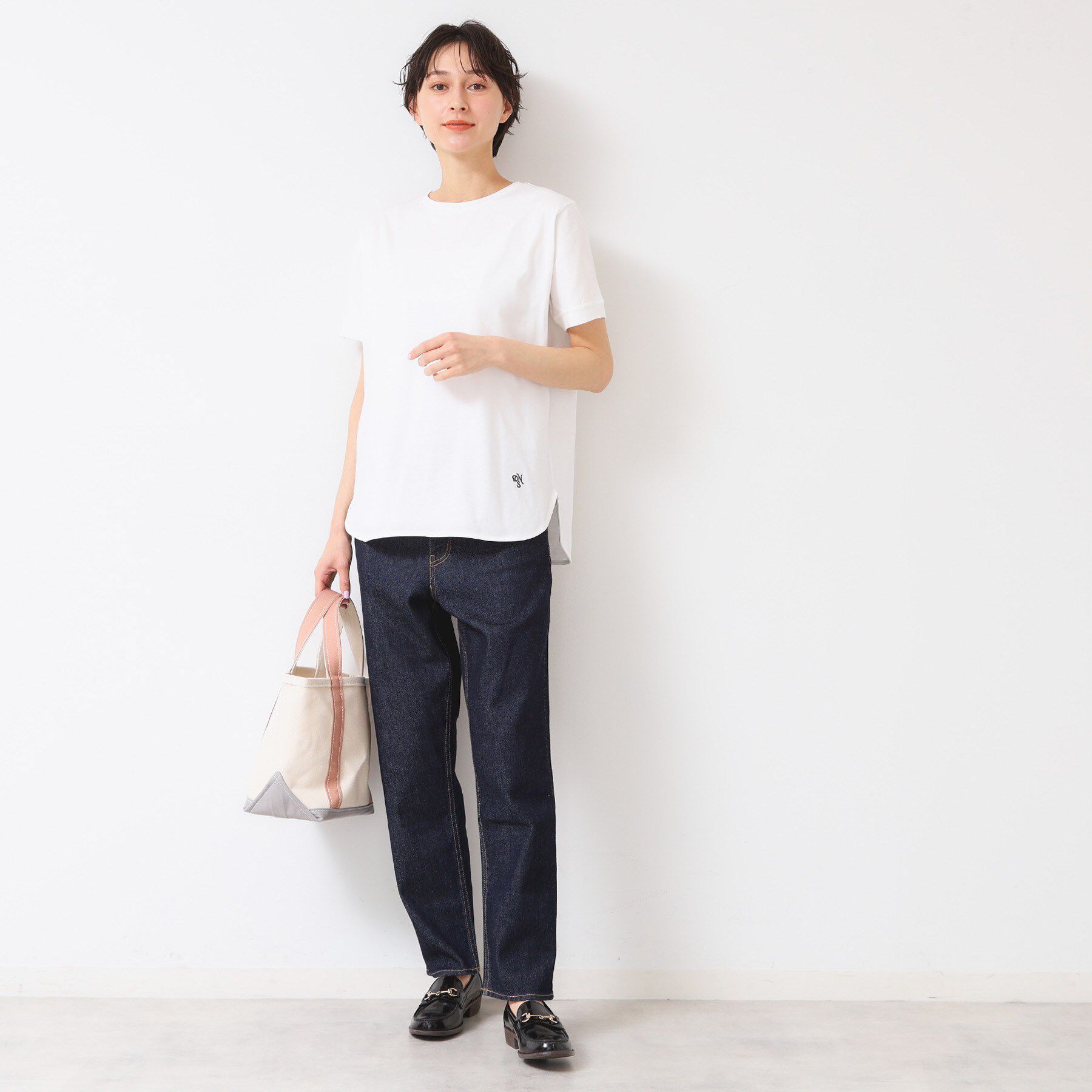 Dessin「【レイヤード・1枚着・プチプラ】シャツテールTシャツ（XS～L）」|Tシャツ・カットソー|