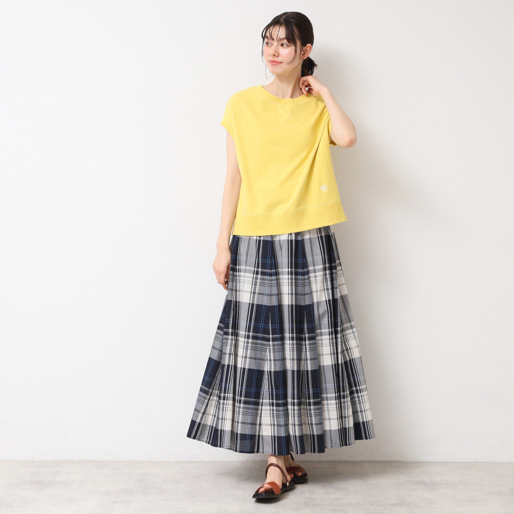 Dessin「【洗える】フレンチスリーブリブ付きカットソー（S～L）」|Tシャツ・カットソー|