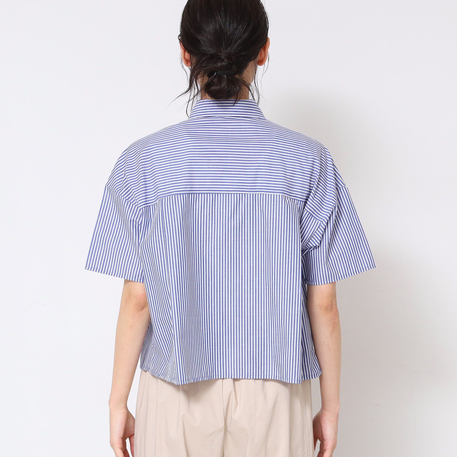 Dessin「【洗える】クロップド丈シャツ（XS～L）」|シャツ・ブラウス|