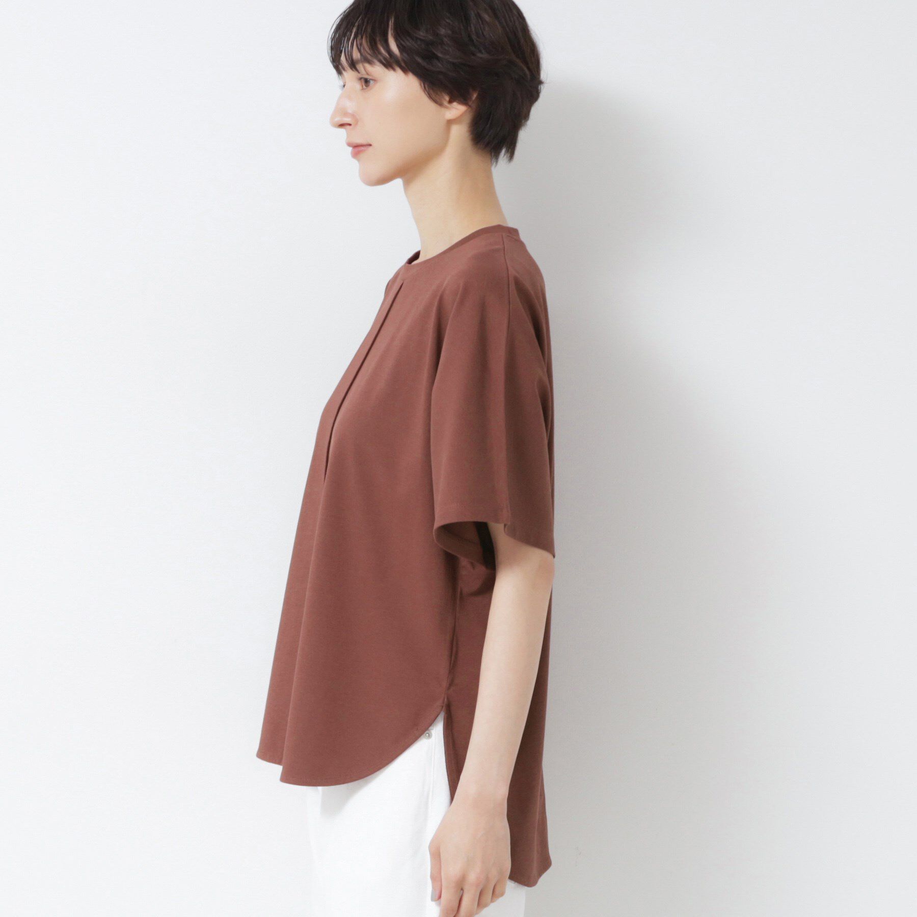 Dessin「【洗える】フレアカットソー」|Tシャツ・カットソー|