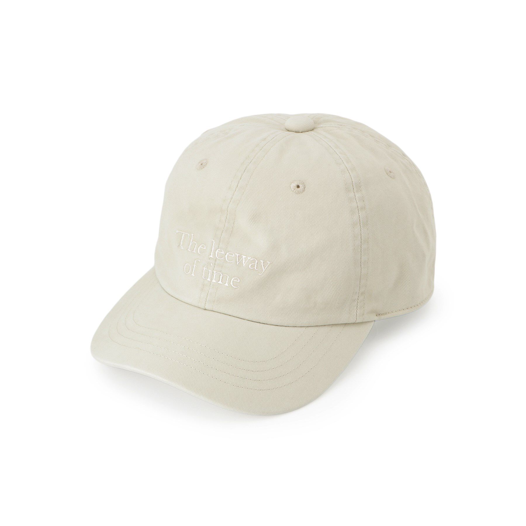 Dessin「【ウォッシュ加工】ロゴ入りCAP」|キャップ・キャスケット|ライトベージュ(05