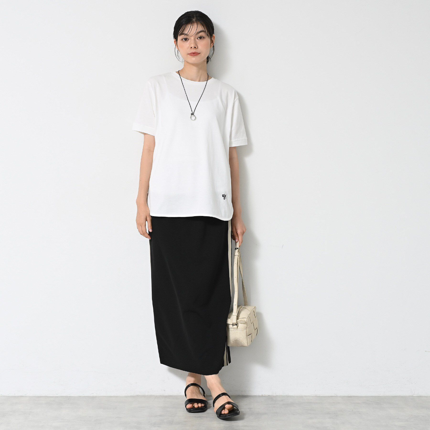 Dessin「【洗える】シャツテール半袖Tシャツ」|Tシャツ・カットソー|