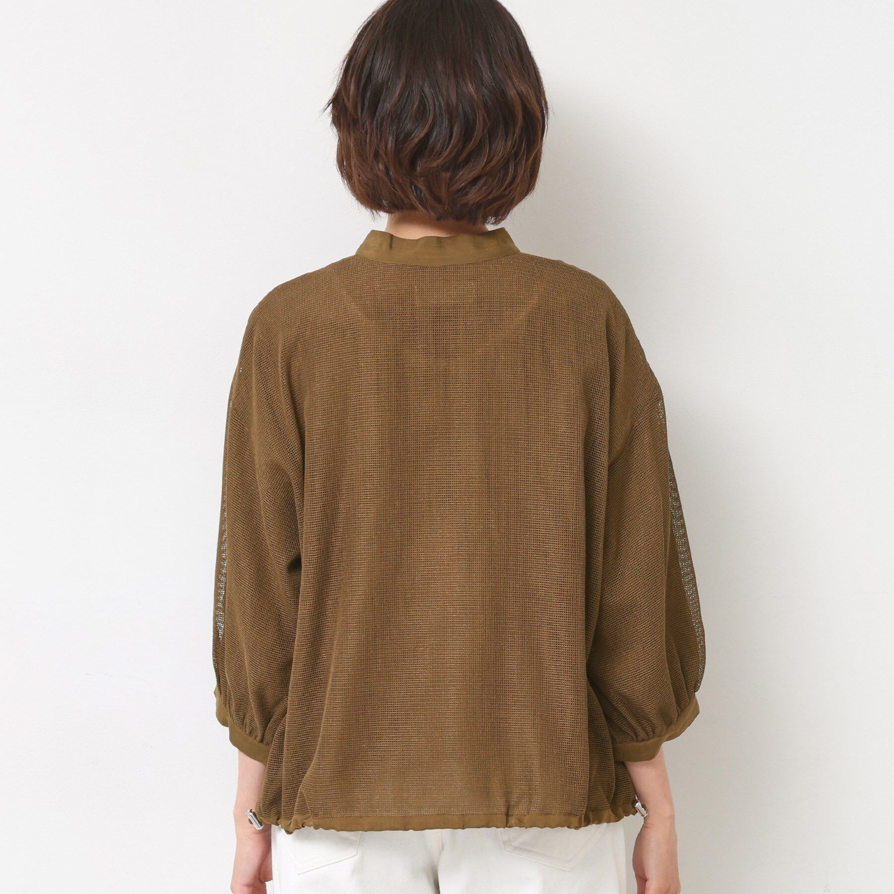 Dessin「【洗える】メッシュシアージャケット」|ブルゾン・スタジャン|