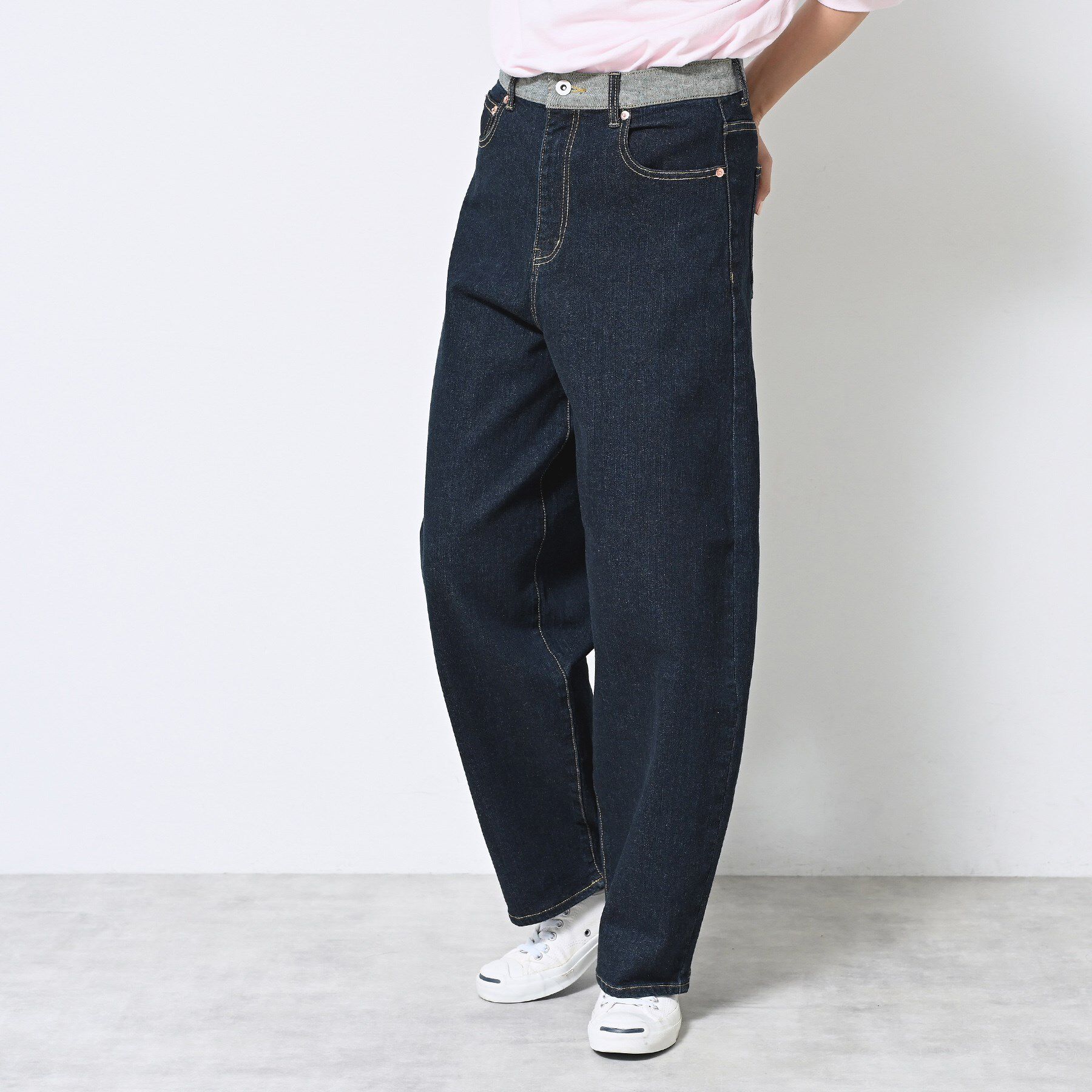 Dessin「【洗える】デニムカーブパンツ」|デニム|