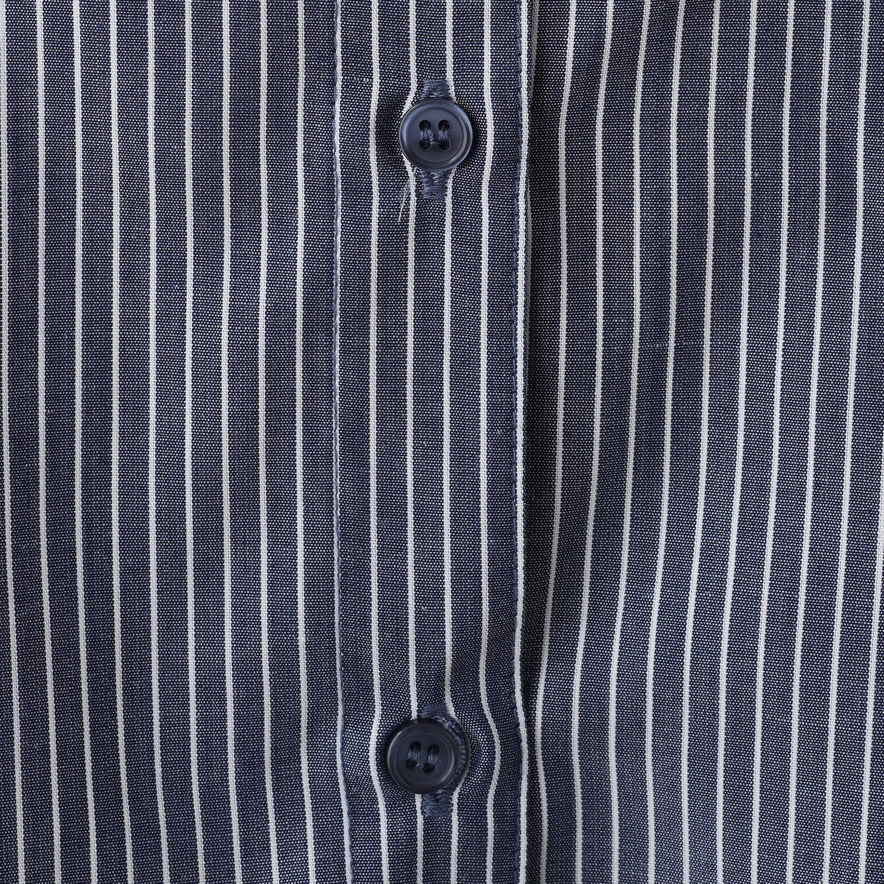 Dessin「【洗える】ストライプギャザー袖ブラウス」|シャツ・ブラウス|