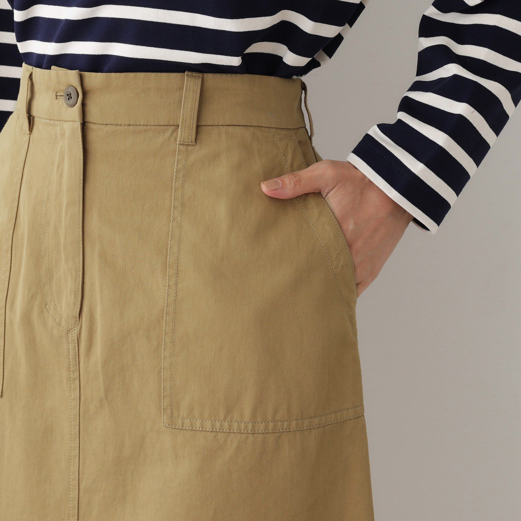 Dessin「【洗える】ベイカーポケットワークスカート」|スカート|