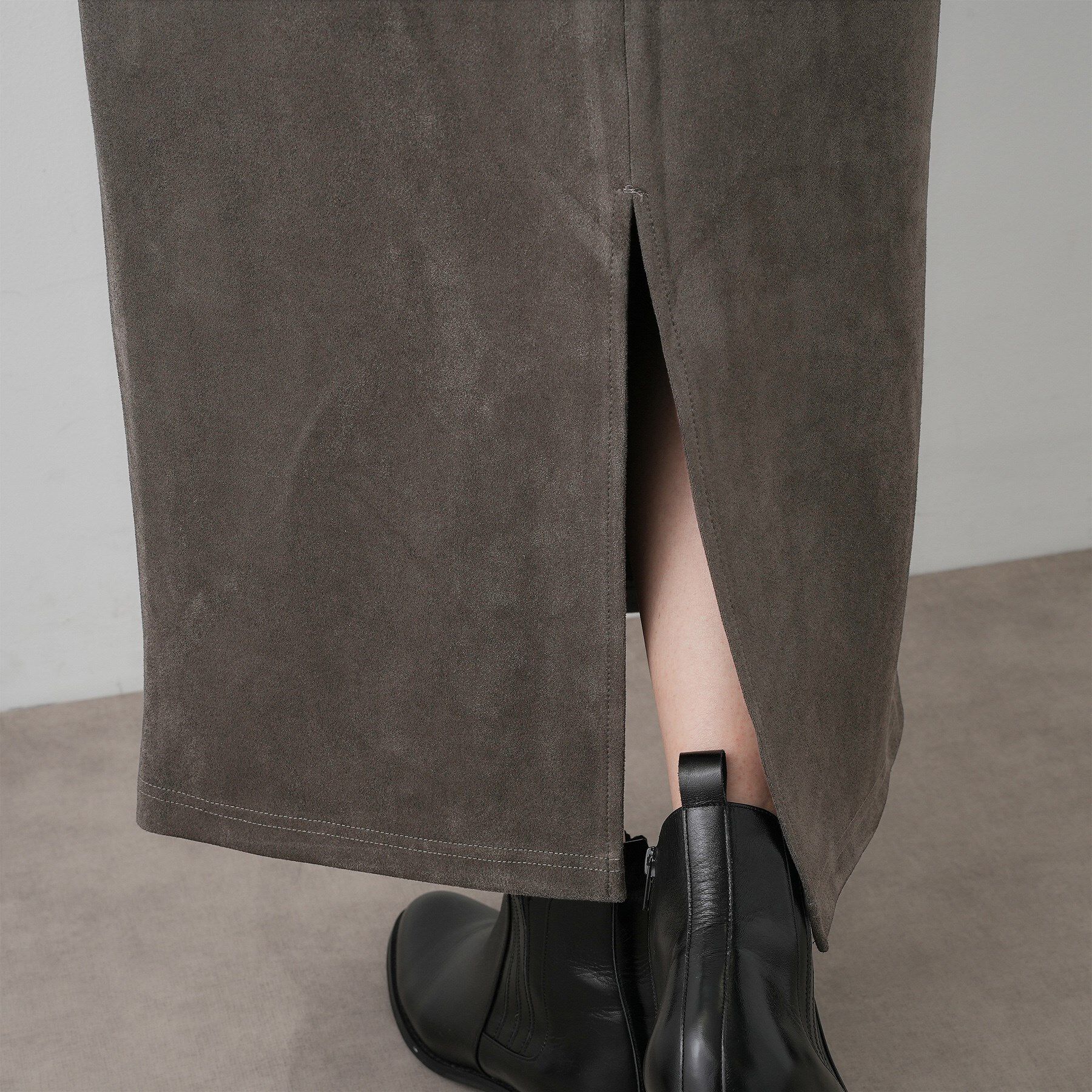 Dessin「【セットアップ可・洗える】マシュマロスウェードスカート」|スカート|