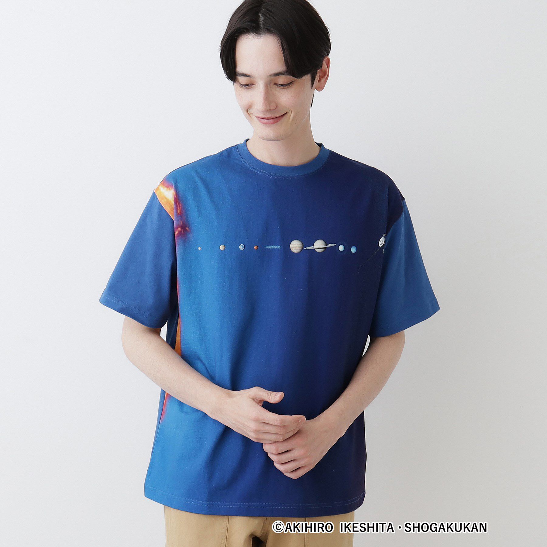 Dessin「【小学館の図鑑NEO　コラボ】宇宙Tシャツ」|Tシャツ・カットソー|ネイビー(094)