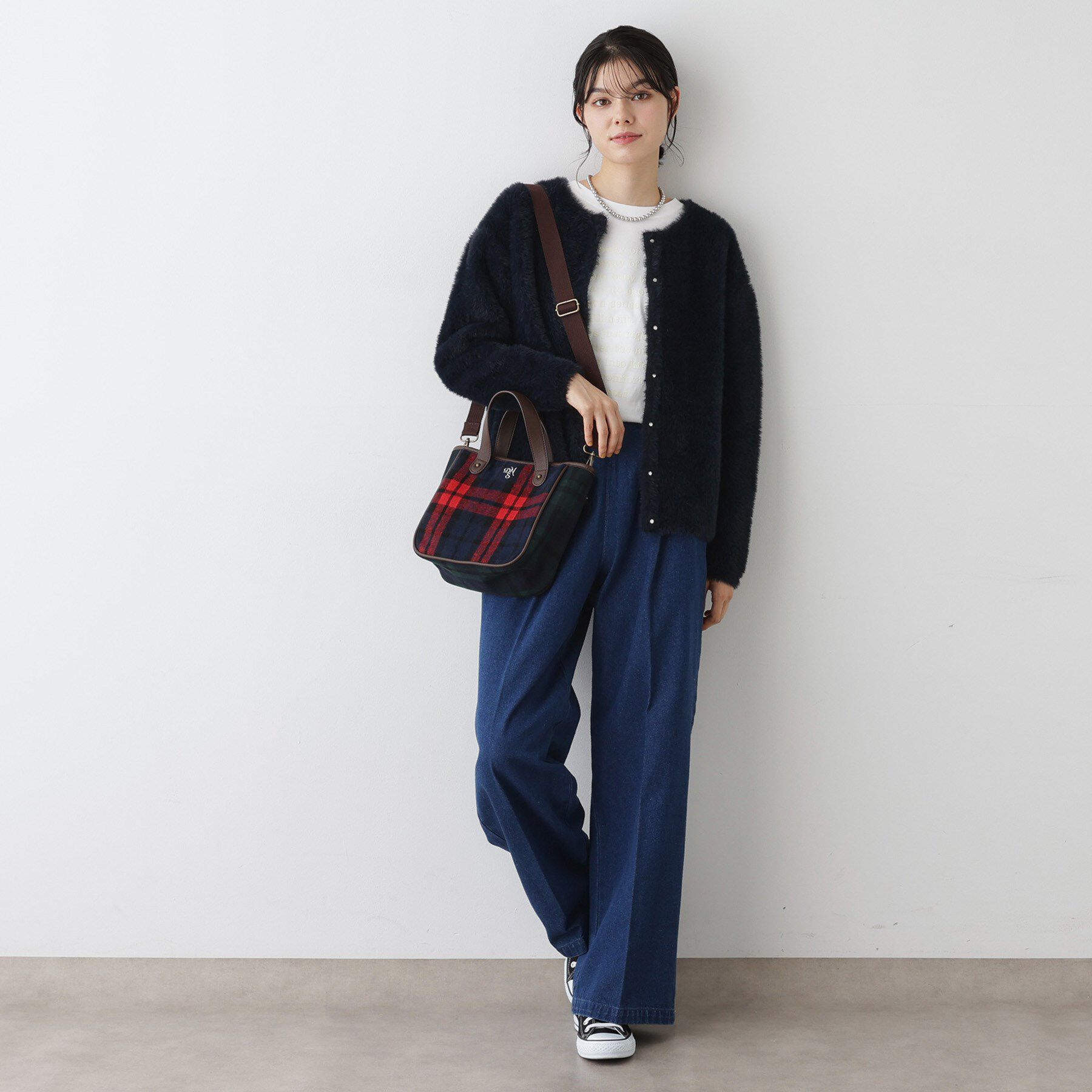 Dessin「【2WAY・軽量】チェックトート」|トートバッグ|