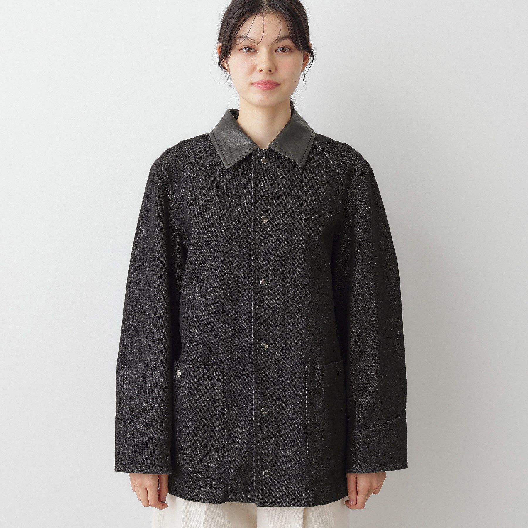 Dessin「【ユニセックス/洗える】バイカラージャケット」|デニムジャケット|