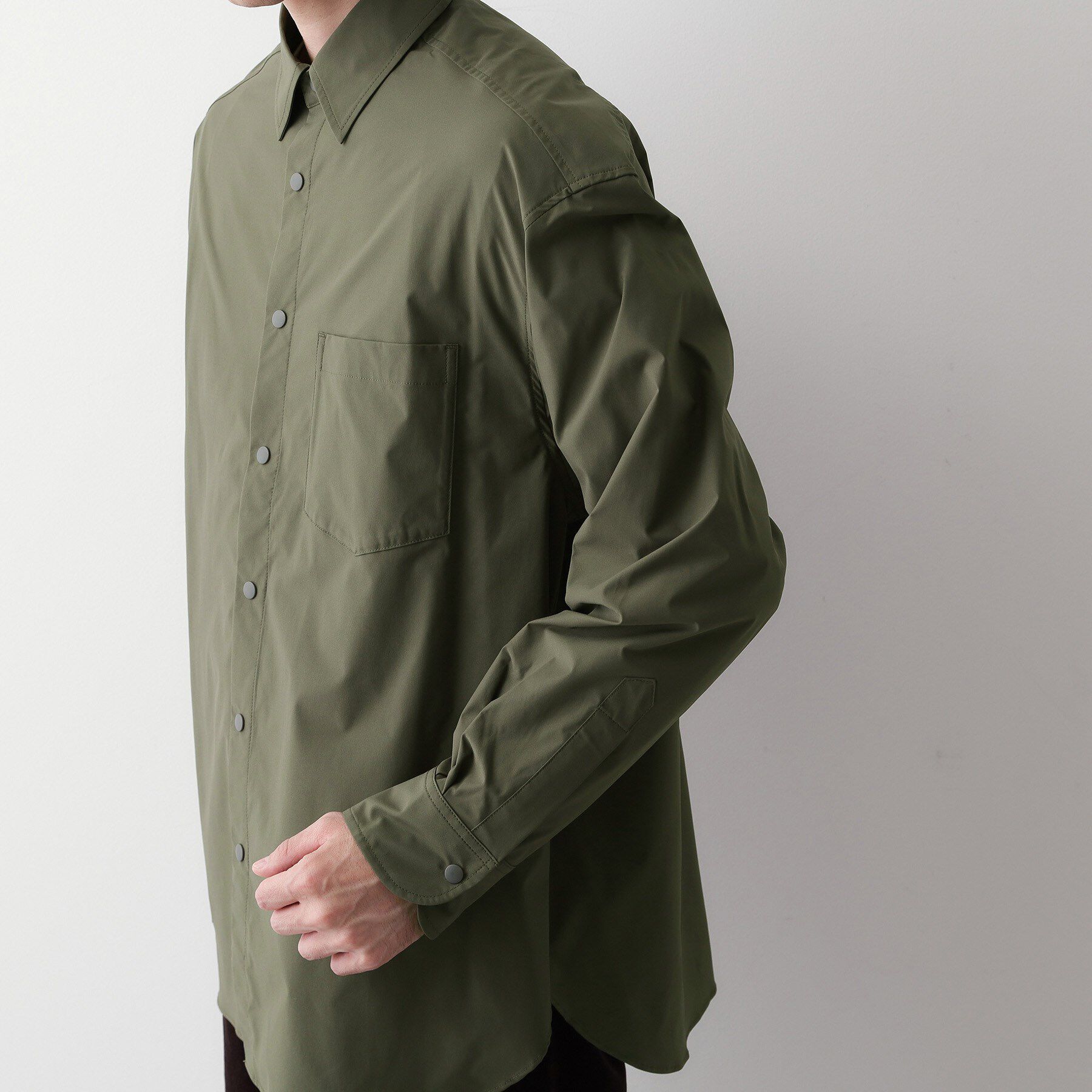 Dessin「【撥水・洗える】プラドットボタンシャツ」|シャツ・ブラウス|