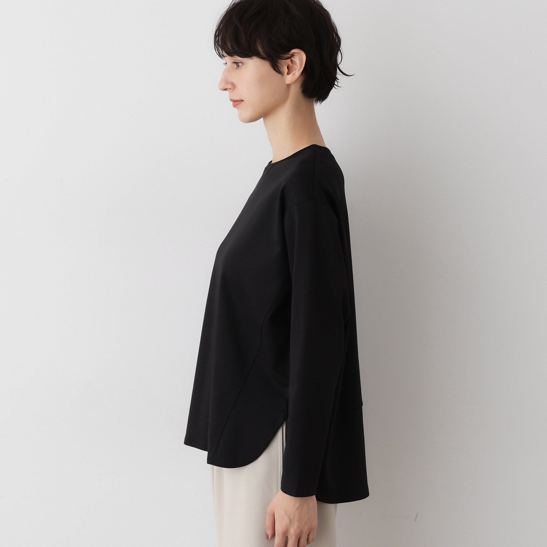 Dessin「【美シルエット/洗える】切替カットソー」|Tシャツ・カットソー|