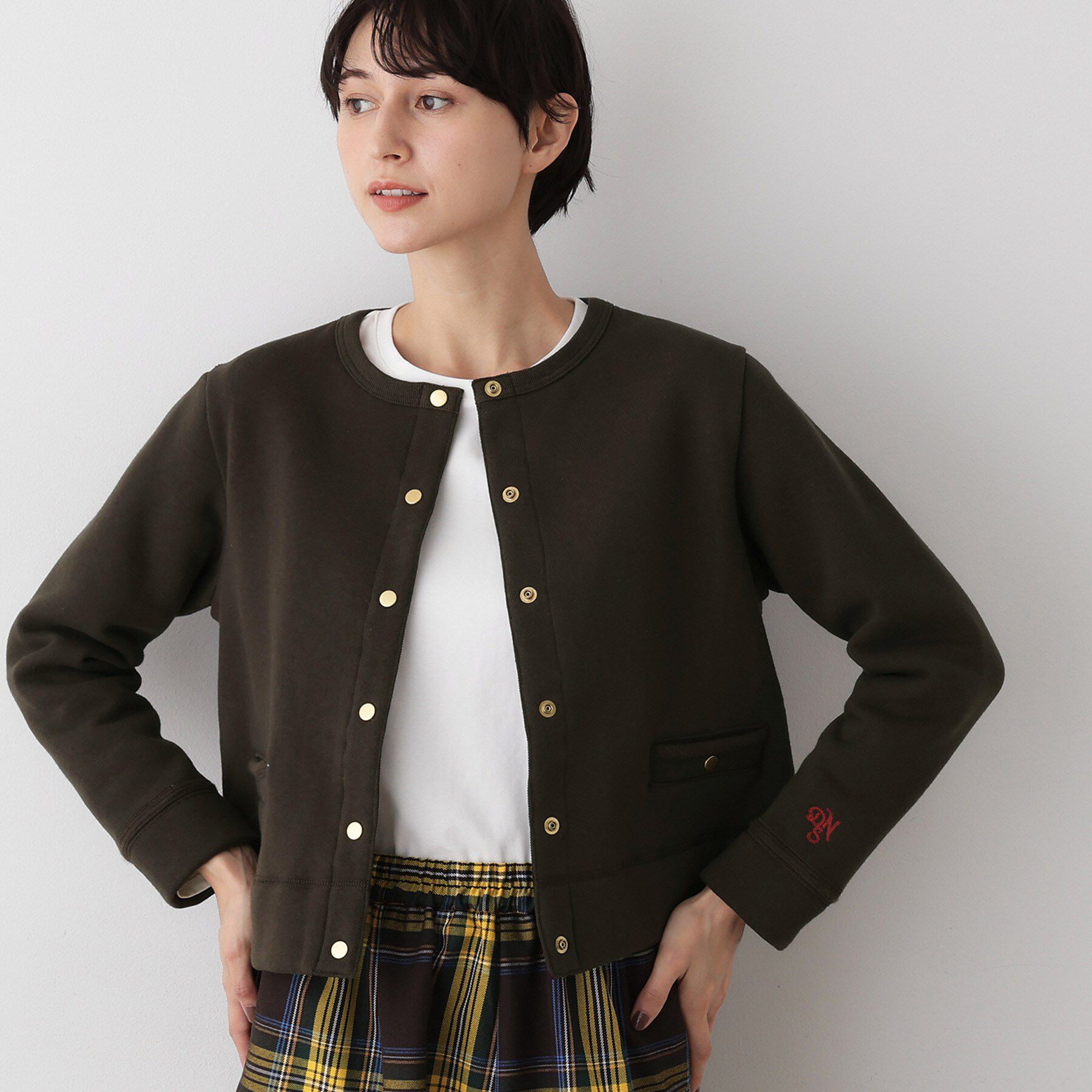 Dessin「【日本製/洗える】吊り裏毛カーディガン」|カーディガン|