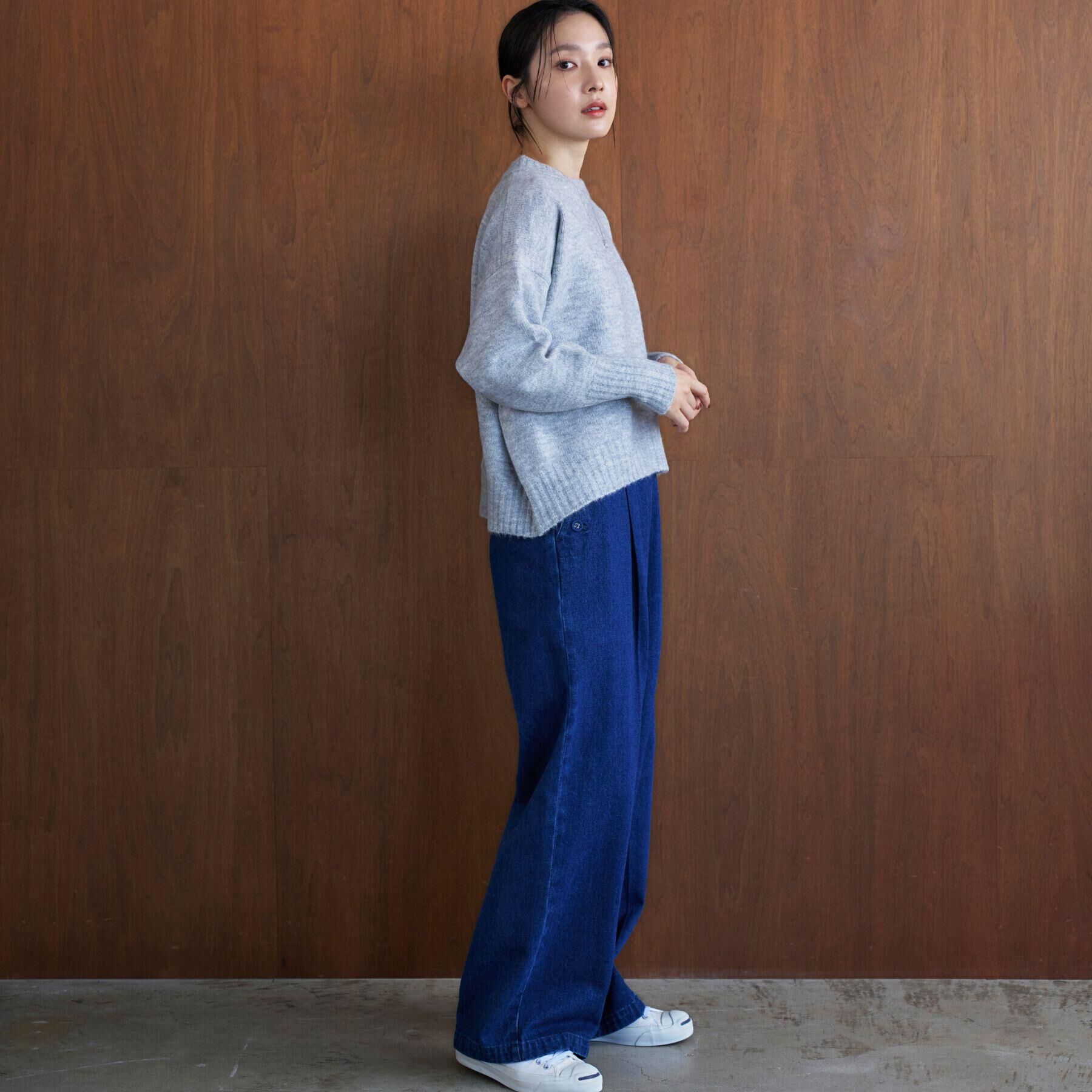 Dessin「【洗える】クルーネックワイドニット」|ニット・セーター|