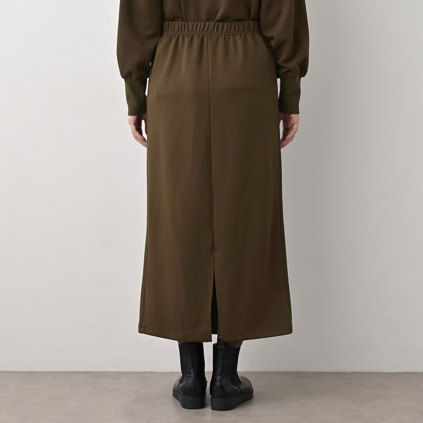 Dessin「【セットアップ可/洗える】切り替えデザインサイドリブスカート」|スカート|