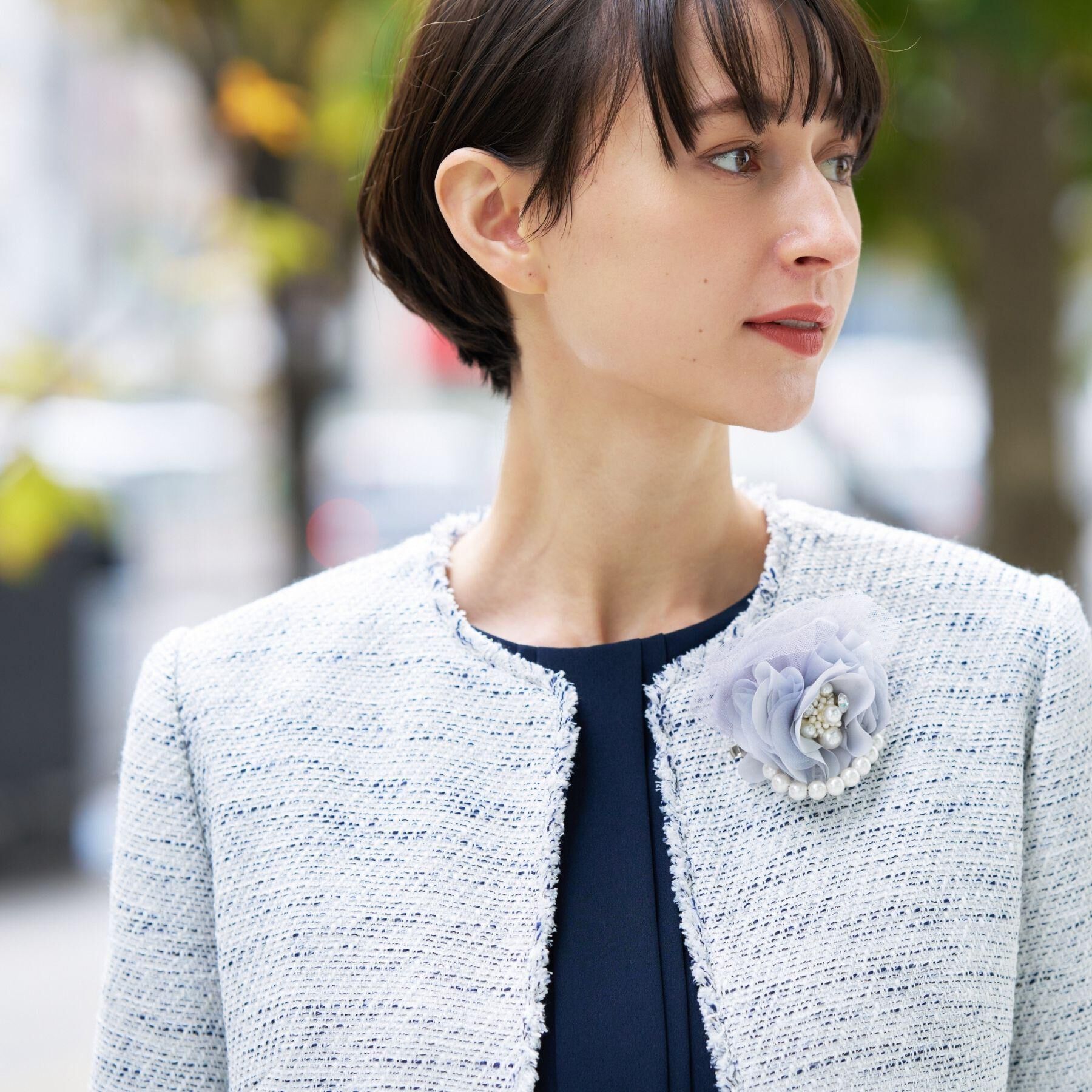 Dessin「【入卒/セレモニー】パール調コサージュ」|ブローチ・コサージュ|