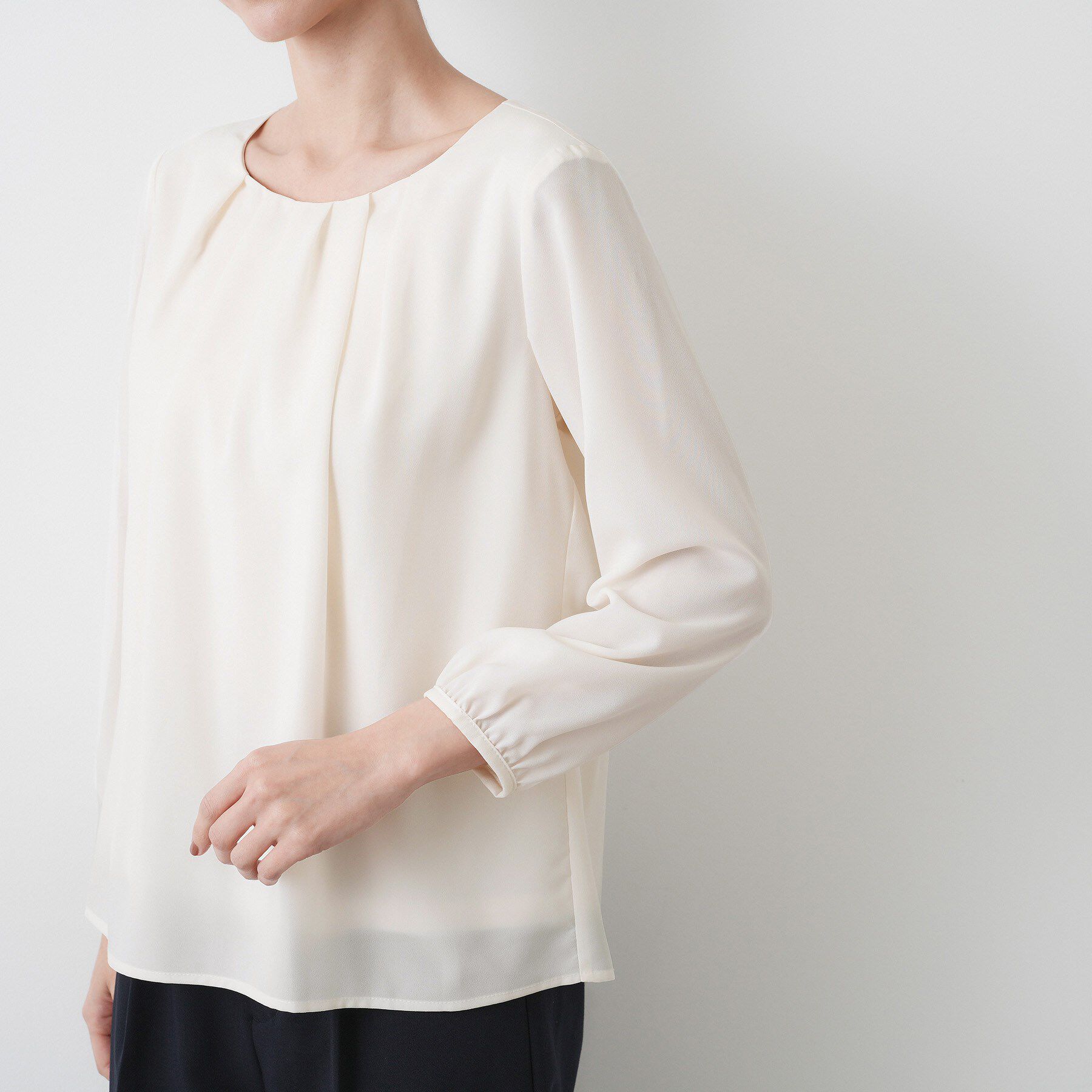 Dessin「【洗える】ジョーゼットブラウス」|シャツ・ブラウス|