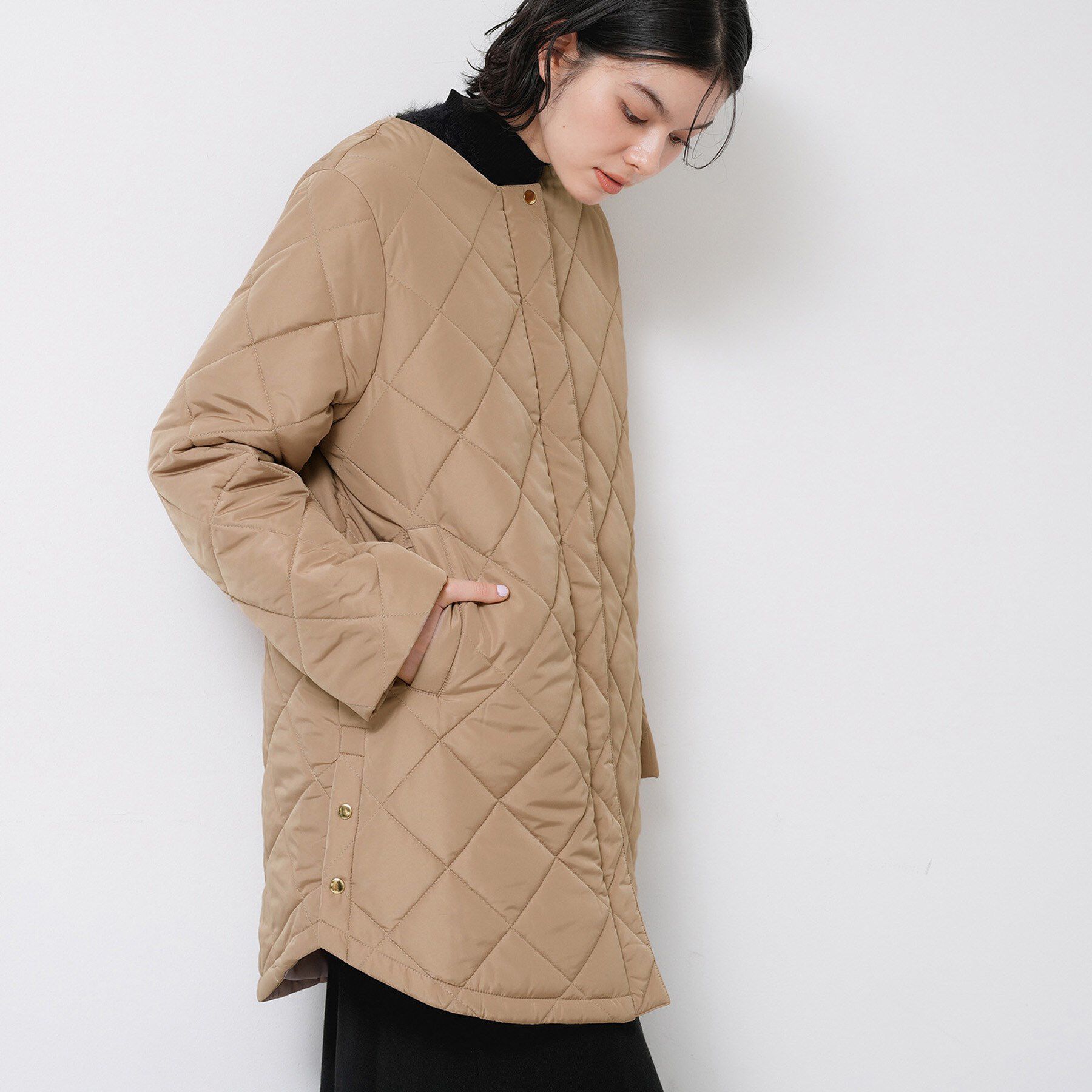 Dessin「【2WAY/洗える】中綿キルトコート」|ダウン|