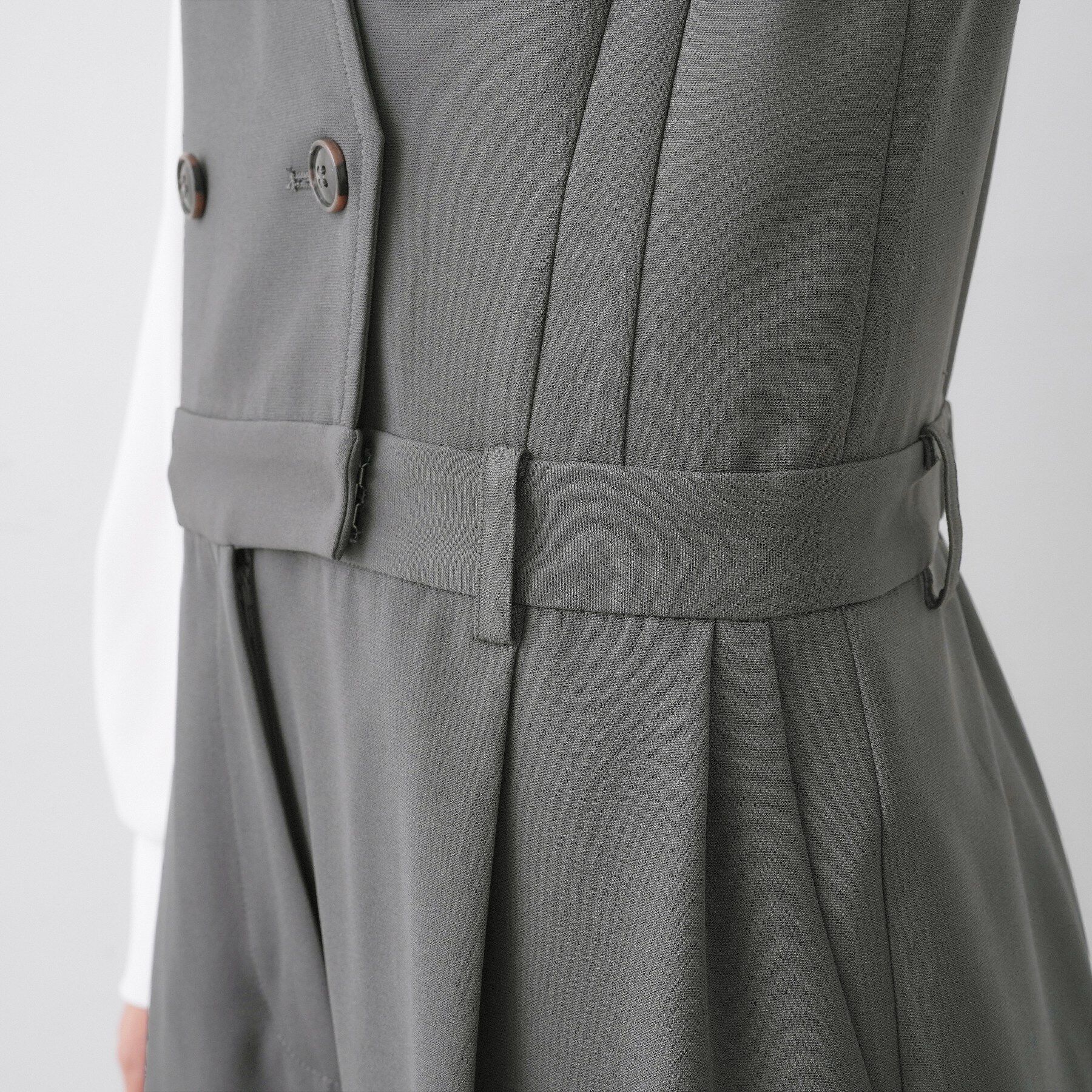 Dessin「【洗える】セットアップ風ジレオールインワン」|オールインワン|