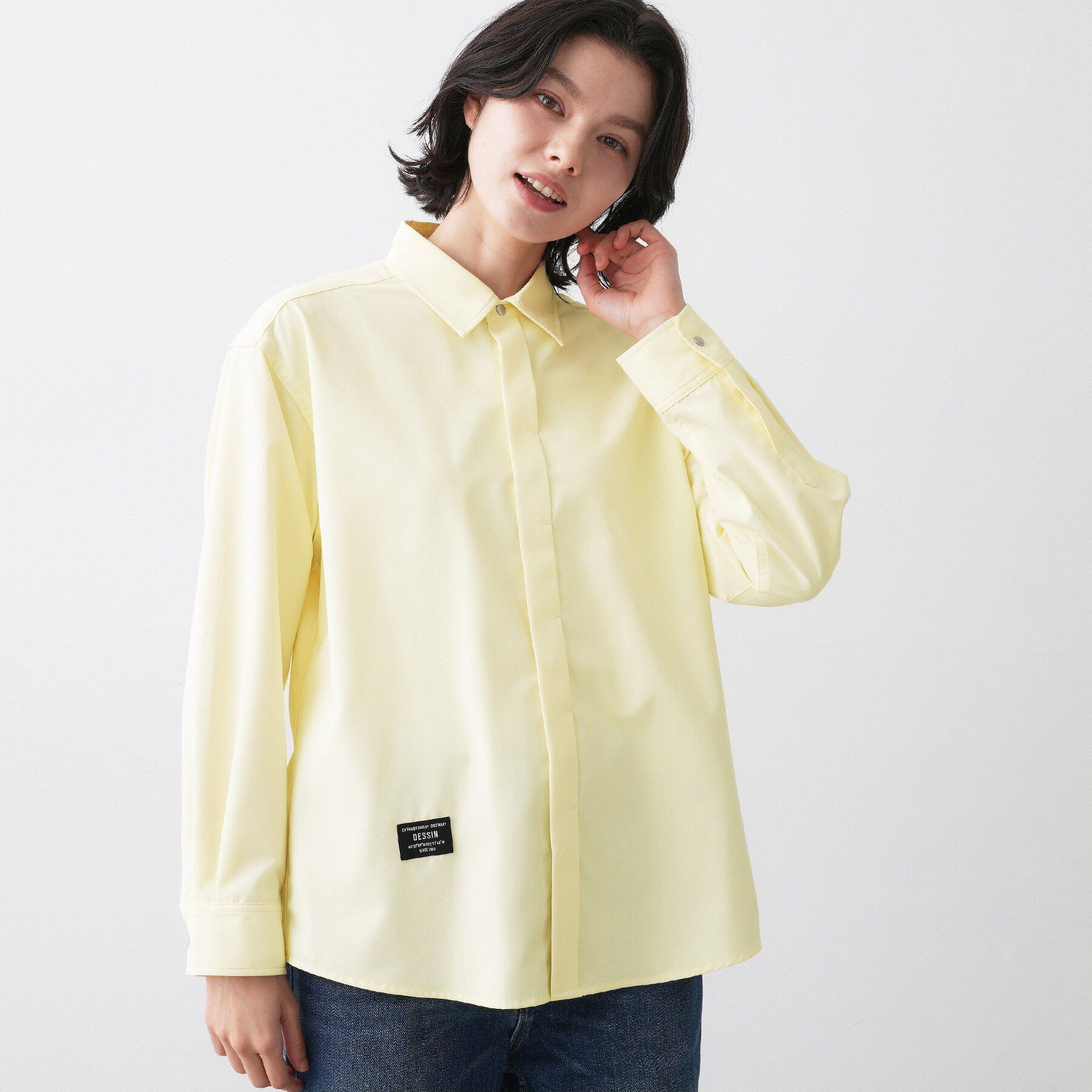 Dessin「【ユニセックス/撥水】コットンライクカラーシャツ」|シャツ・ブラウス|