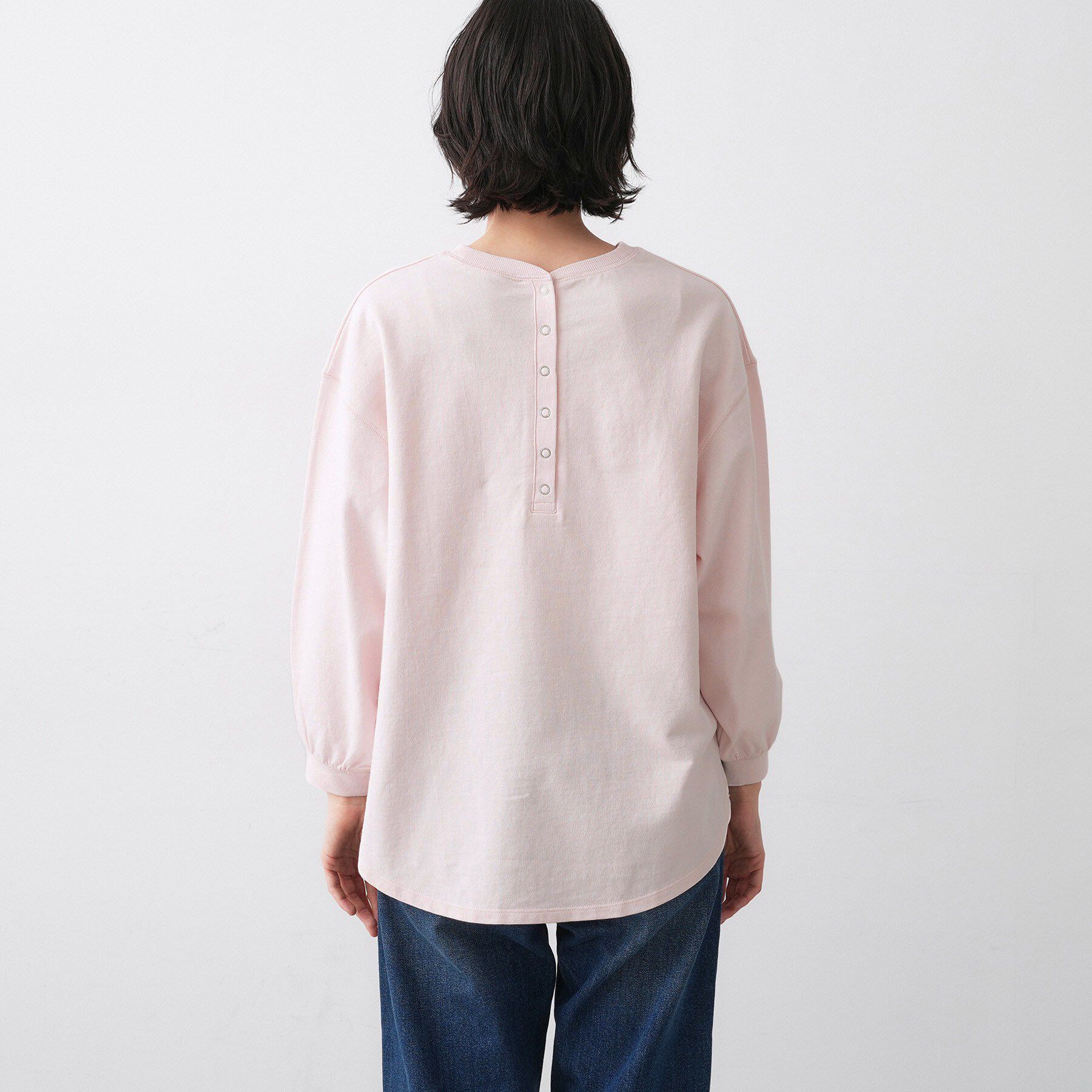 Dessin「【360度可愛い・洗える】バックヘンリーカットソー」|Tシャツ・カットソー|