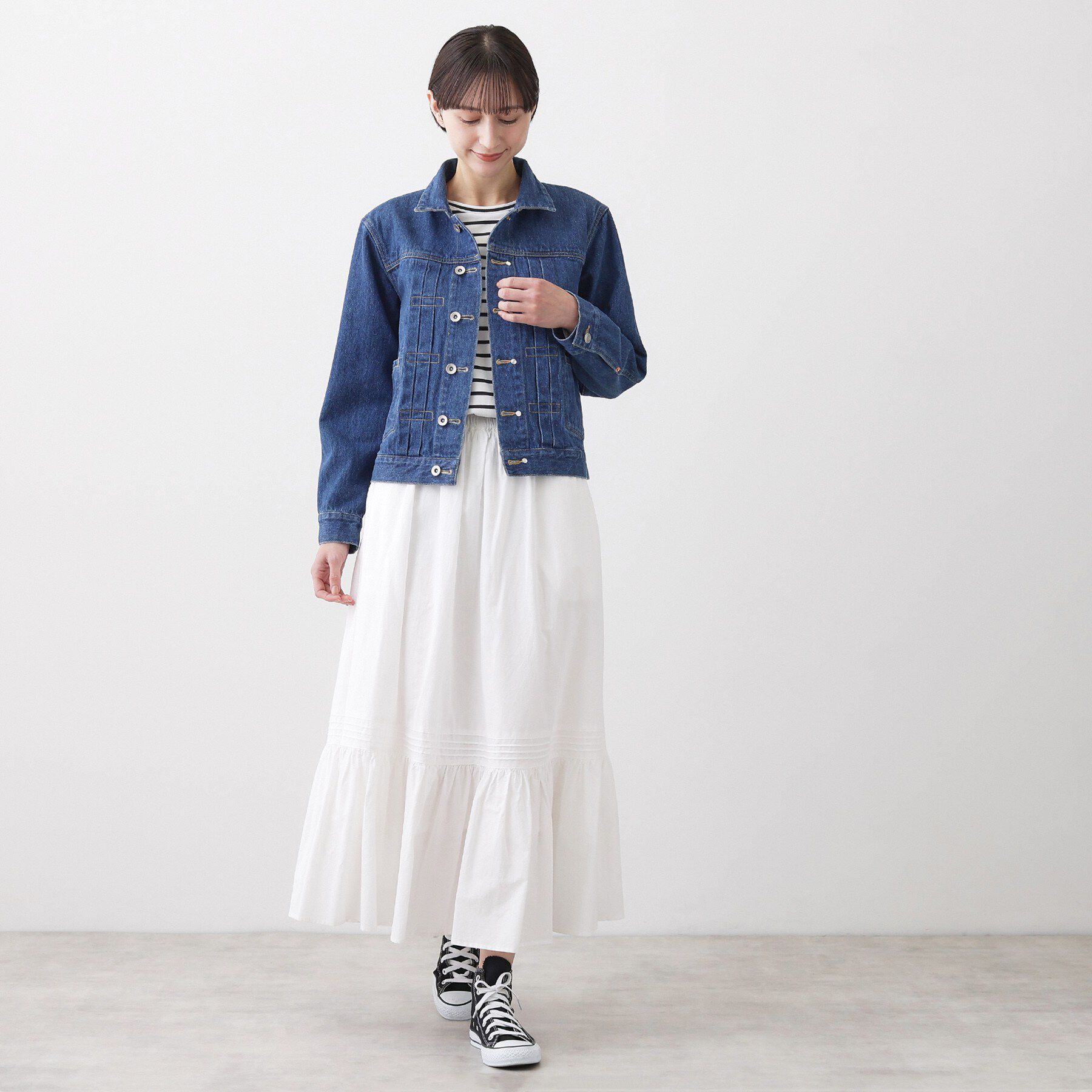 Dessin「【ユニセックス/2WAY】リバーシブルデニムジャケット」|デニムジャケット|