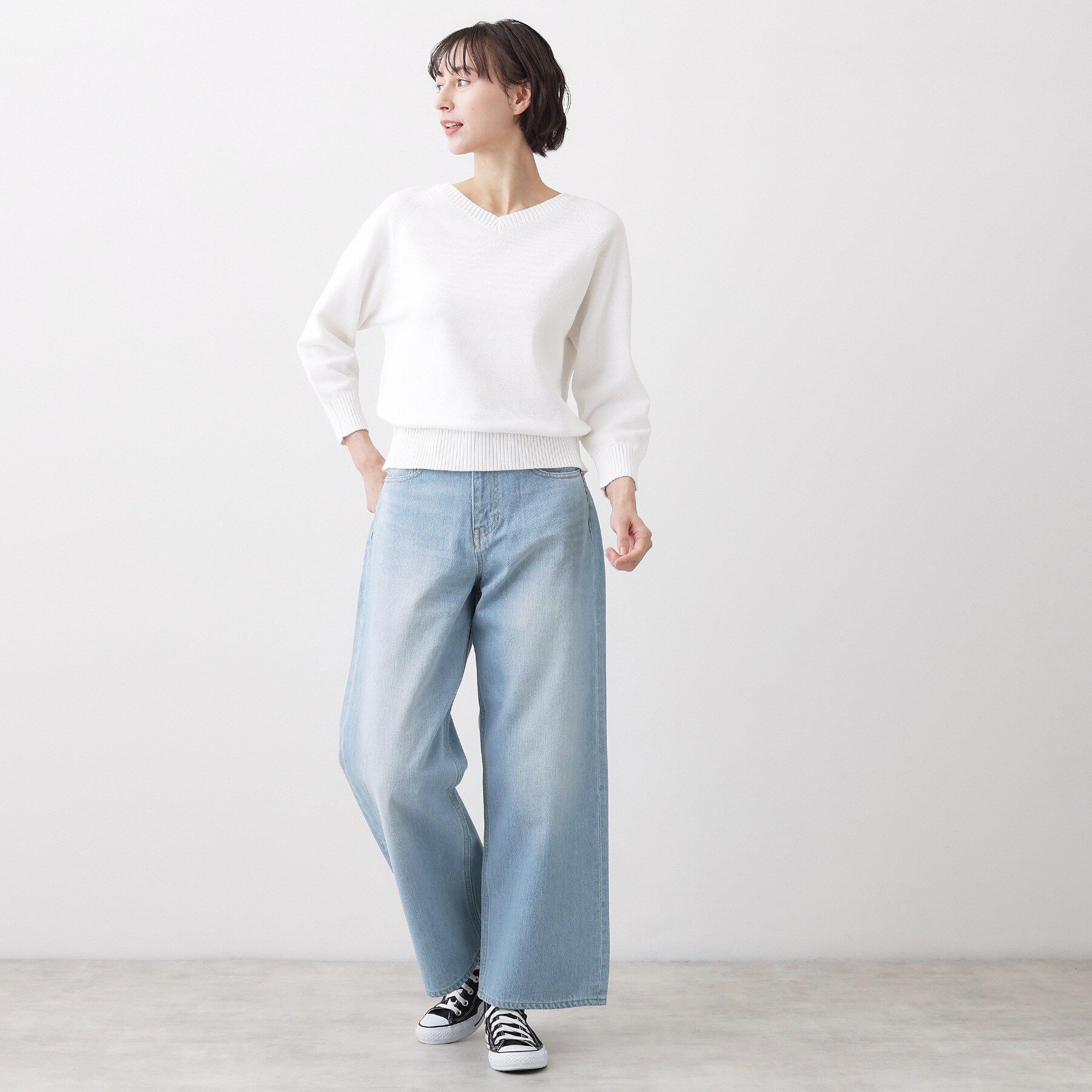 Dessin「【ユニセックス/洗える】ワイドシルエット12OZデニム」|デニム|