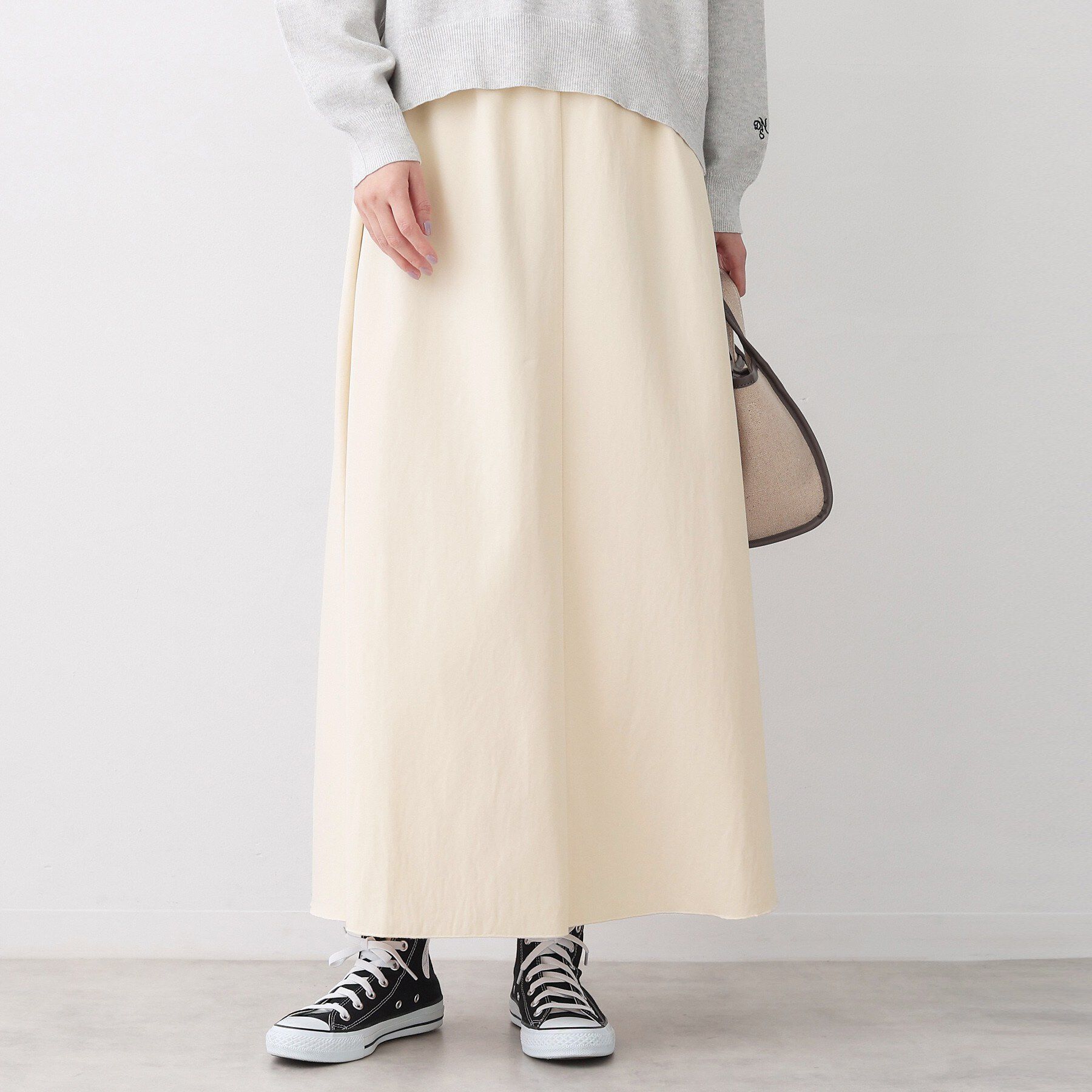 Dessin「【ウエストゴム/洗える】フィブリルソフトAラインスカート」|スカート|