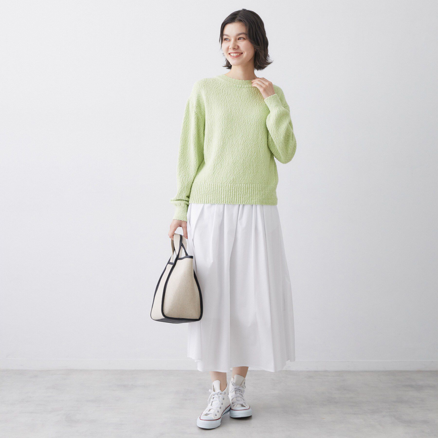 Dessin「【洗える】ローゲージコットンニット」|ニット・セーター|