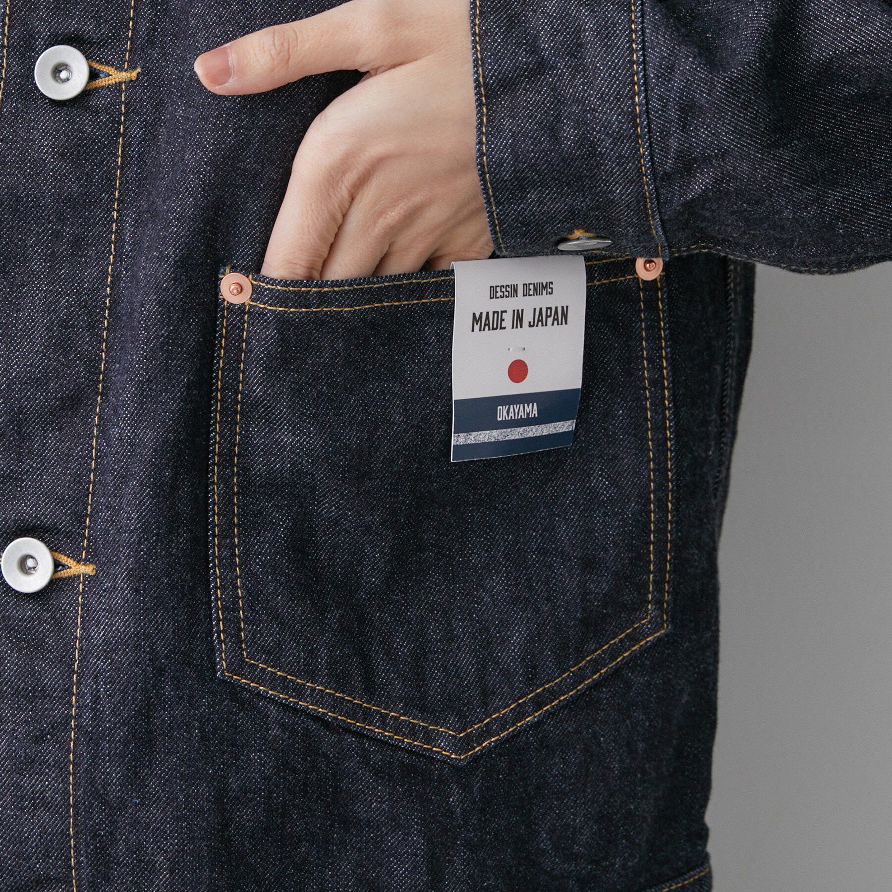 Dessin「【ユニセックス】セルヴィッジデニムジャケット」|デニムジャケット|