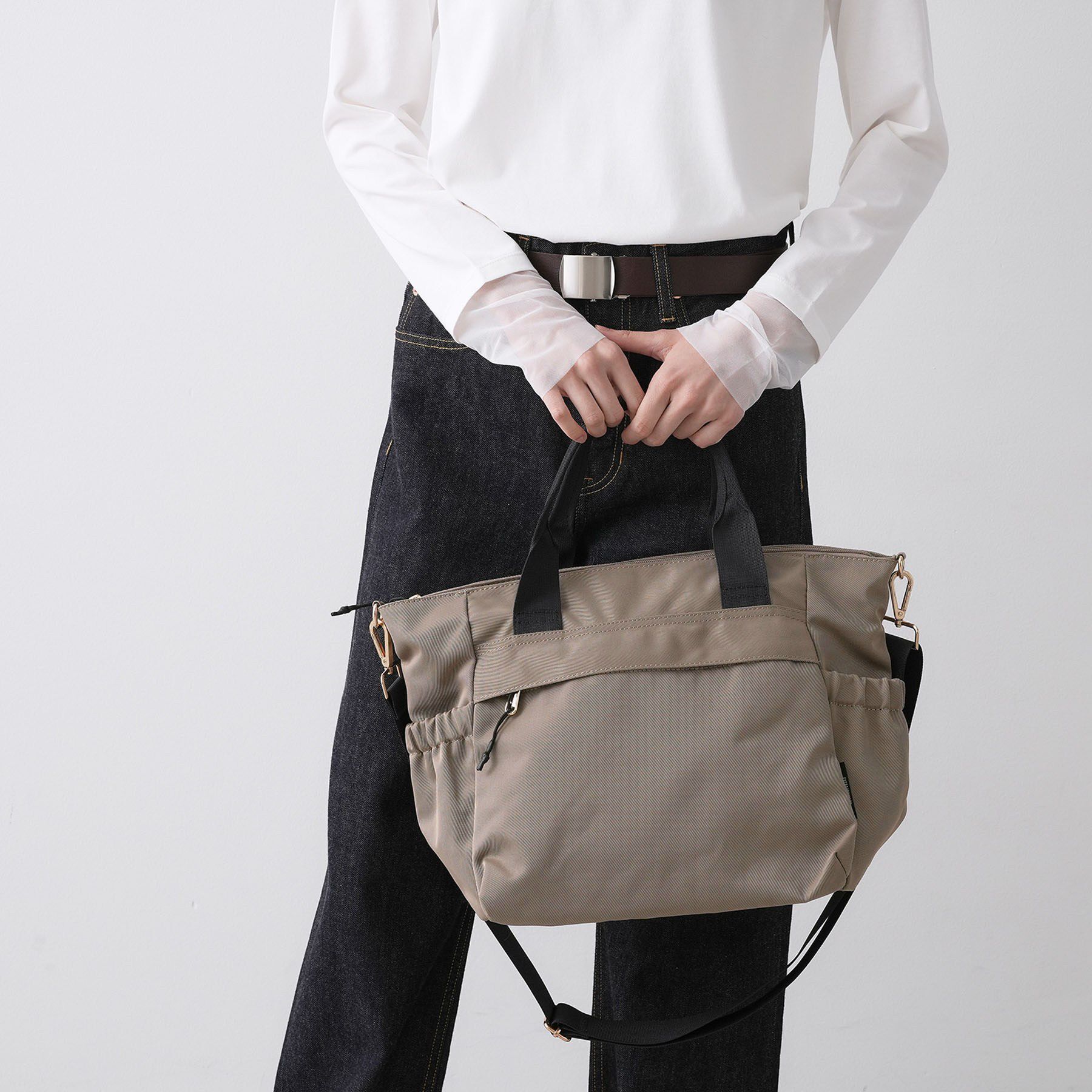 Dessin「【2WAY/多ポケット】ナイロントートバッグ」|トートバッグ|ブラウン(043)