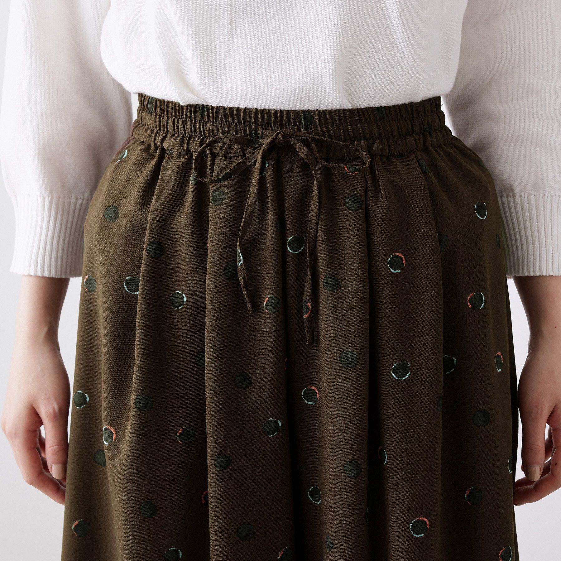 Dessin「【洗える】ドットワイドパンツ」|その他|