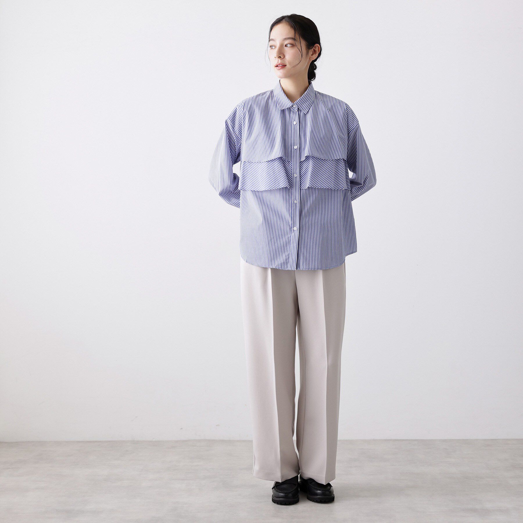 Dessin「【洗える】フリルシャツブラウス」|シャツ・ブラウス|