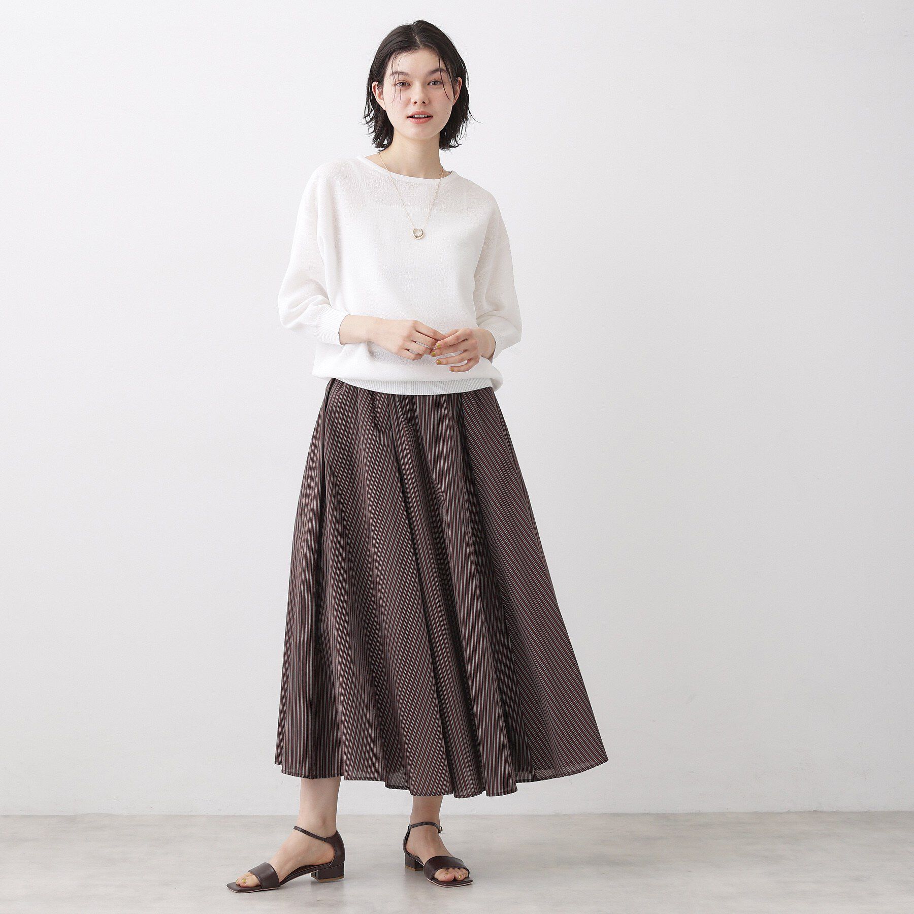 Dessin「【洗える】シアーリラックスニット」|ニット・セーター|