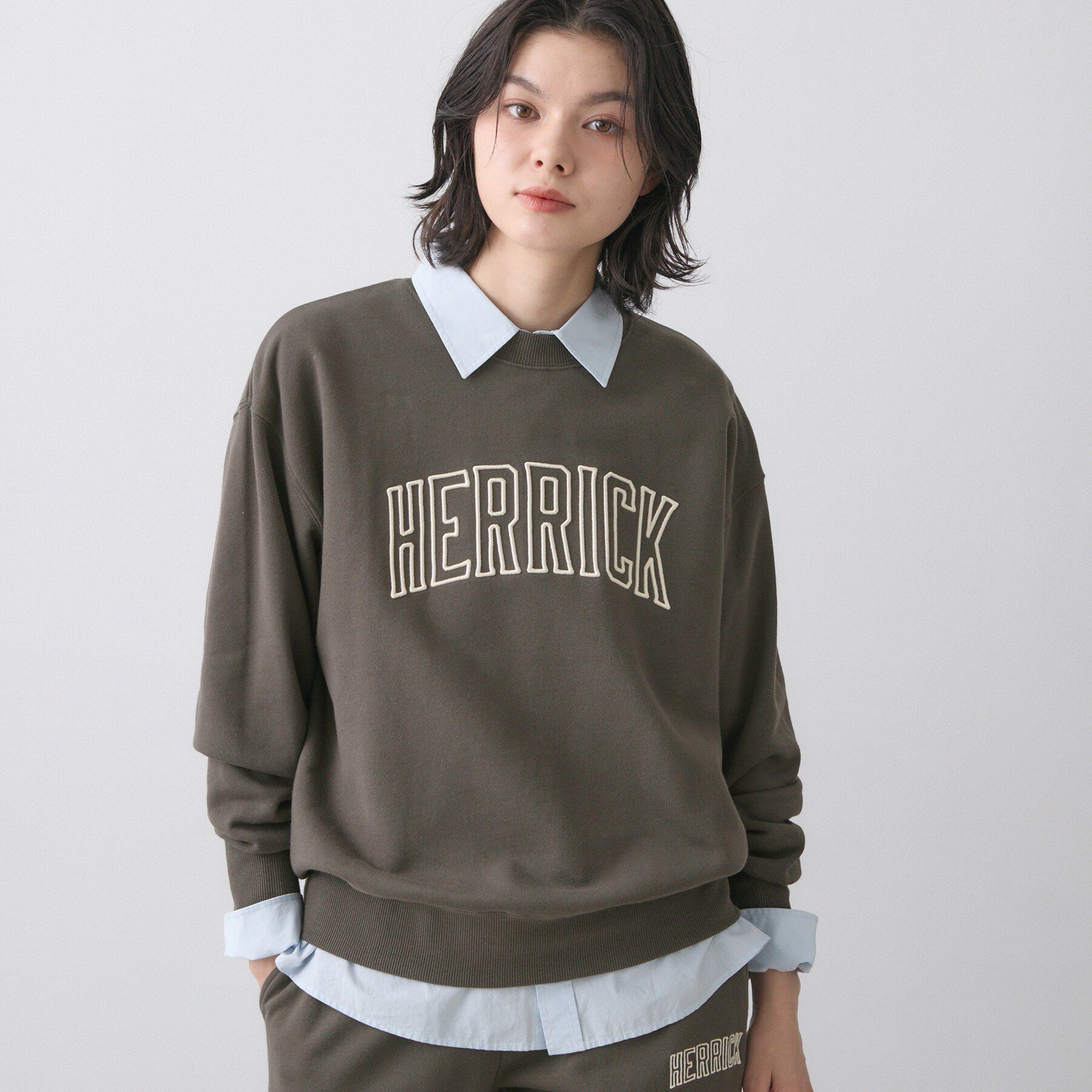 Dessin「【ユニセックス/セットアップ可】オーガニック裏毛ロゴスウェット」|パーカー|