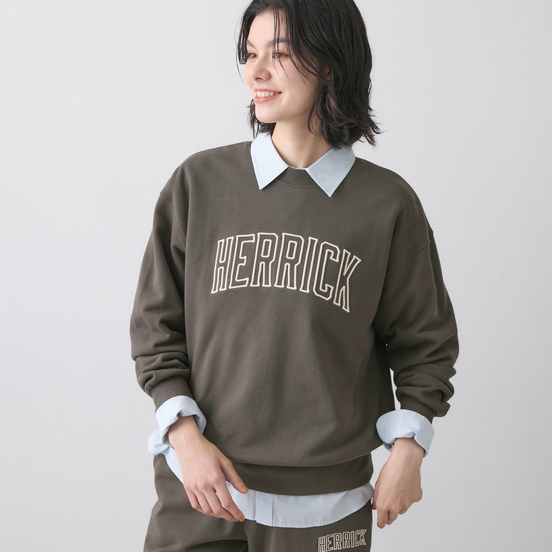 Dessin「【ユニセックス/セットアップ可】オーガニック裏毛ロゴスウェット」|パーカー|